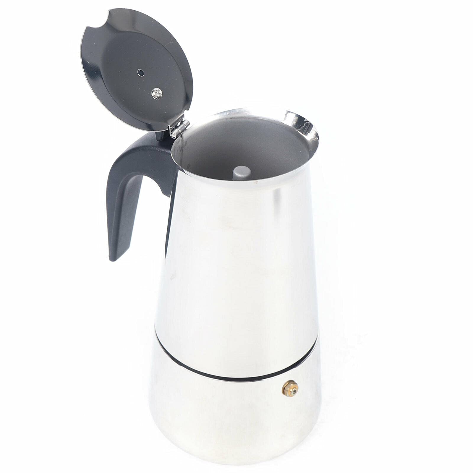 Premium 450ml 9-Cup Stovetop Espresso Maker - Stainless Steel Moka Pot for Rich Italian Coffee | Perfect for Home Brewing, Camping & Gifts