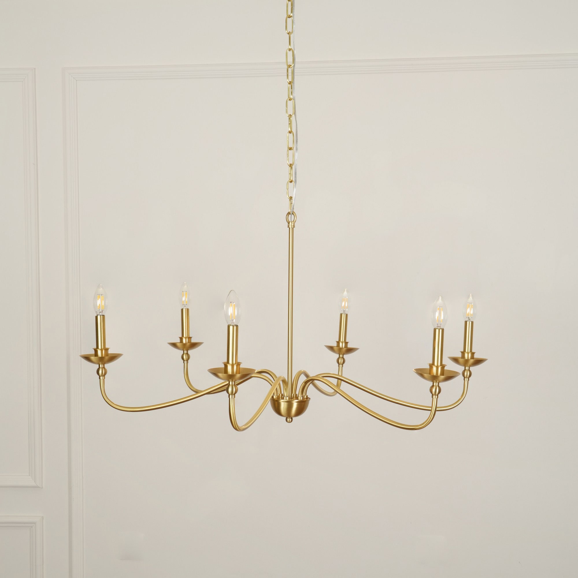 Elegant Eleanor Crystal Chandelier - Modern Ceiling Light Fixture for Dining Room, Bedroom & Living Room Decor