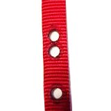 Sparky Pet Co Heavy Duty 1 Inch Red 3-Hole Replacement Dog Collar Strap for Large Dogs - Durable Nylon Pet Accessory for Walking, Training & Outdoor Adventures