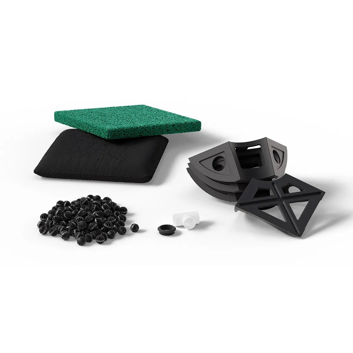 Square Fountain Bowl Biological Filter Kit for Ponds & Water Gardens – Enhances Water Clarity & Supports Healthy Aquatic Plants