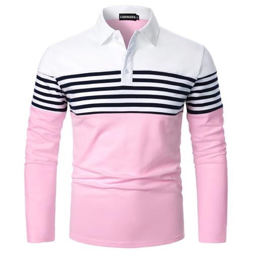 Long Sleeve White+ Pink