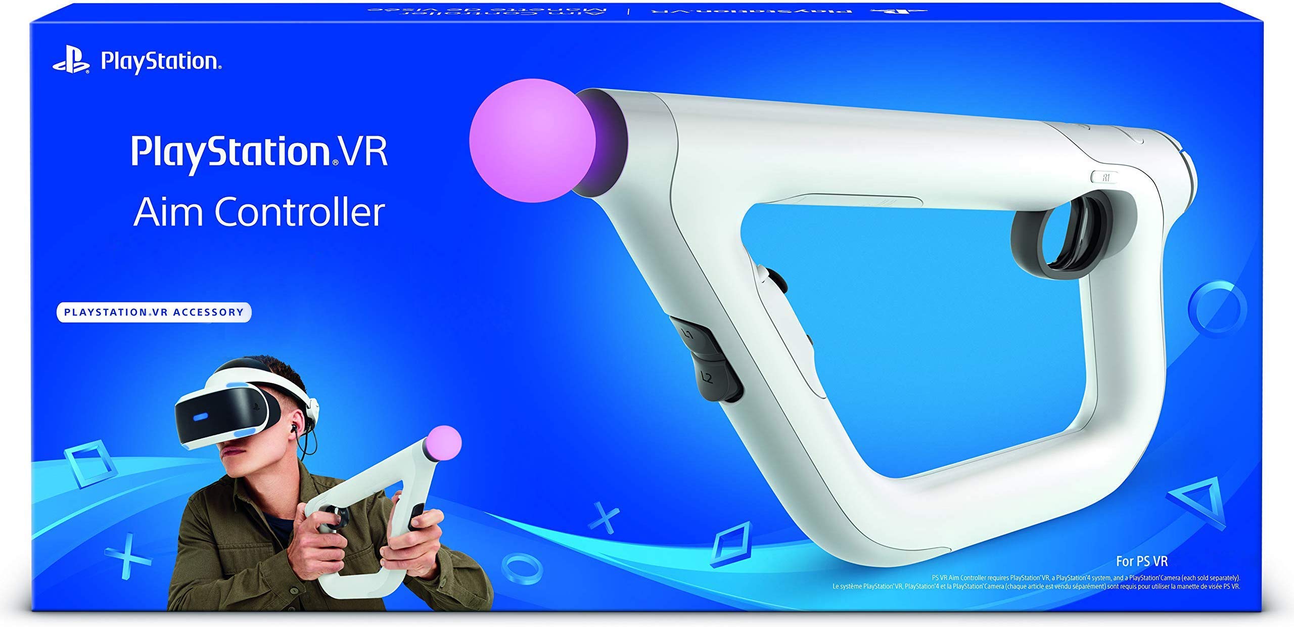 Refurbished PSVR Aim Controller for PlayStation 4 - Official VR Shooting Accessory | Perfect for Firewall Zero Hour, Farpoint & Other FPS Games | Enhanced VR Gaming Experience