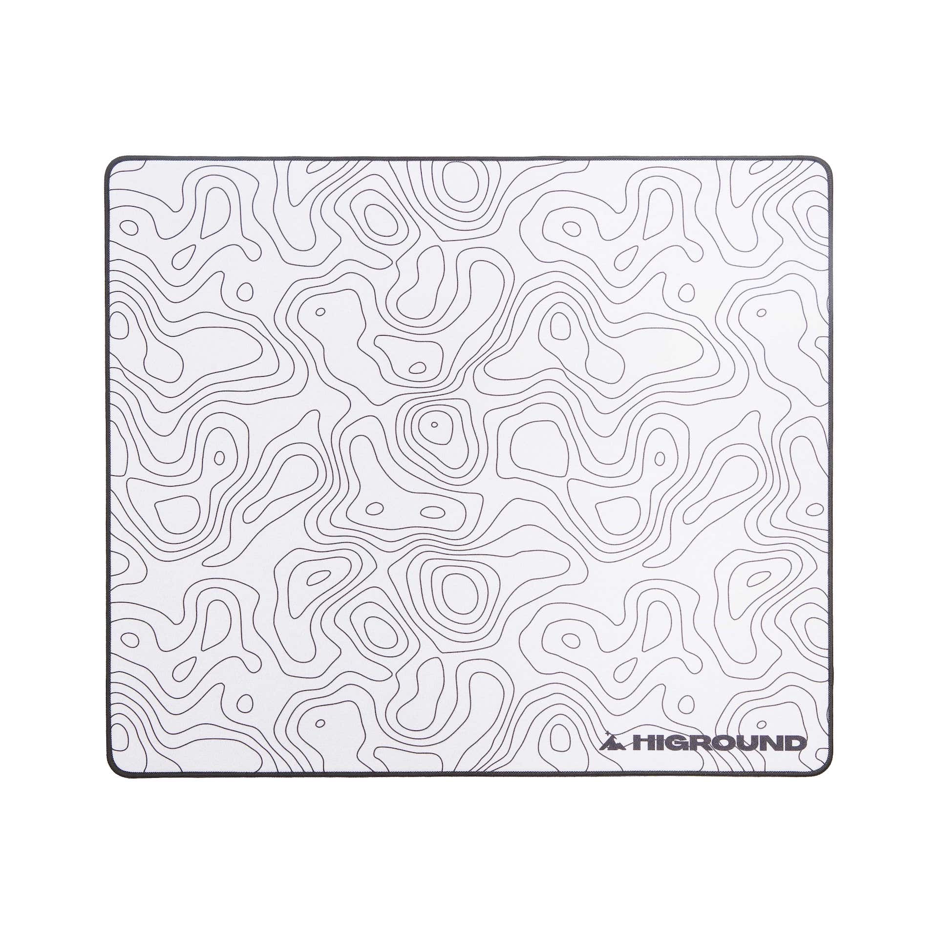 Higround Large Gaming Mouse Pad (50 x 45 cm) - Snowstone Design - Non-Slip Rubber Base for PC, Laptop, Office & Esports Gaming Setup
