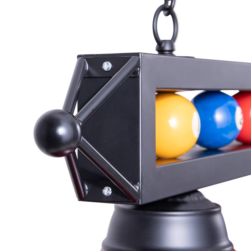 Wellmet 70'' Billiard Table Light - 4-Light Industrial Hanging Fixture for Pool Tables, Game Rooms & Kitchen Islands | Durable Lighting for Home Bars, Man Caves & Entertainment Spaces