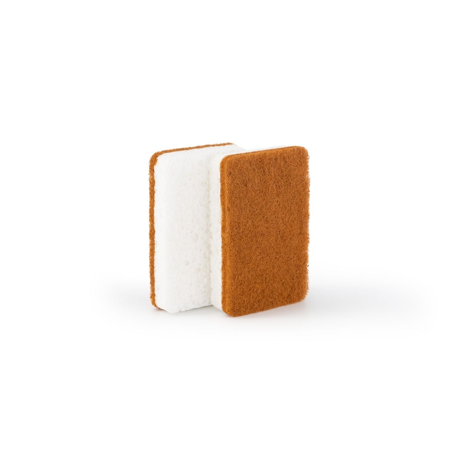 Natural Cellulose and Sisal Scrub Sponge - Eco-Friendly Kitchen Scourer for Pots & Pans (Set of 2, Cinnamon Scent) - Perfect for Dishwashing, Stain Removal, and Gentle Cleaning