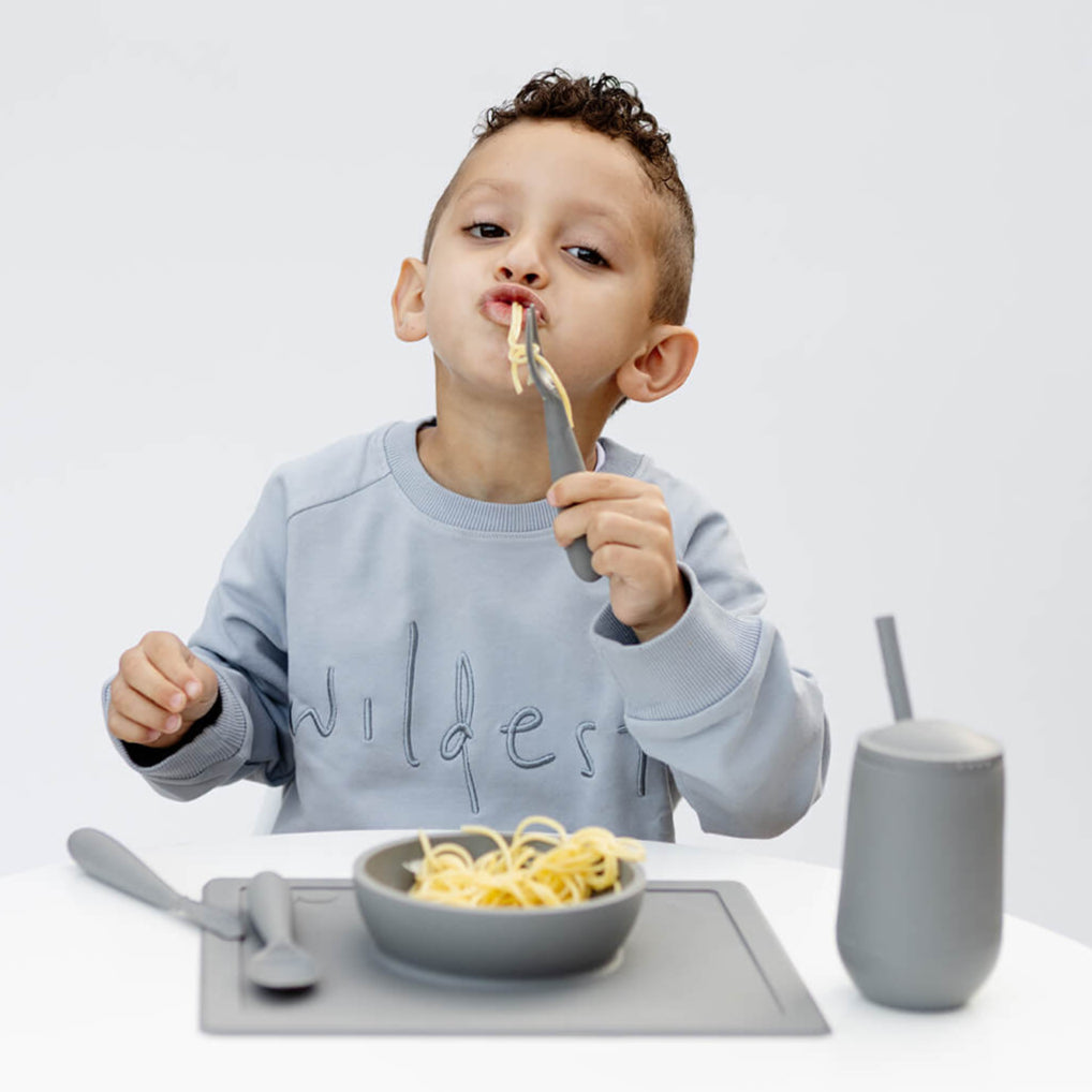 Happy Bowl – Non-Slip Suction Placemat with Bowl Set for Toddlers & Preschoolers | Baby Feeding Essentials for Mess-Free Mealtime at Home or Travel