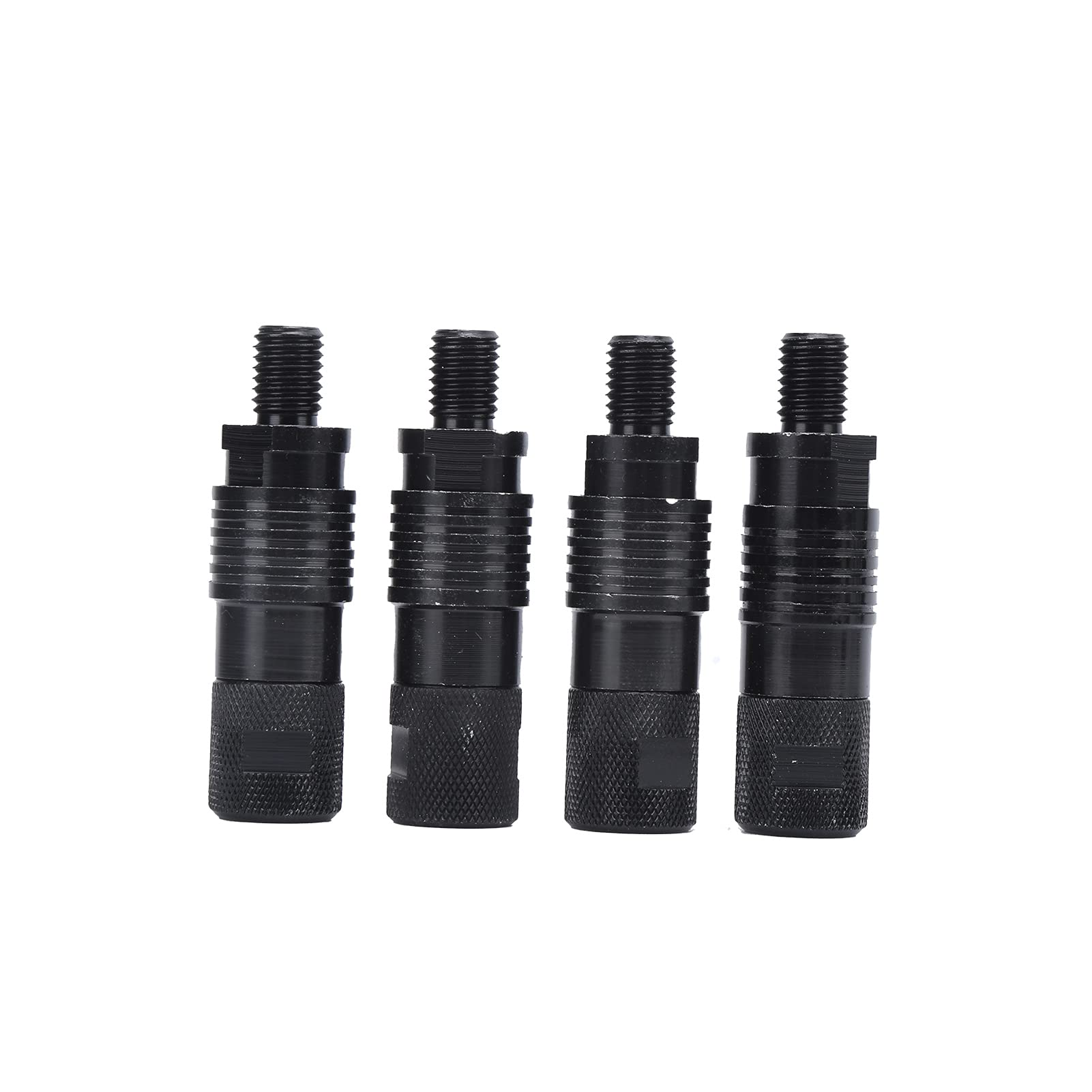 VGEBY Quick Release Connector - 4pcs Black Aluminum Alloy Fishing Rod Pod Connector for Carp Fishing | Durable Bank Stick Accessory for Fishing Alarms & Rod Pods | Perfect for Anglers & Outdoor Fishing Trips