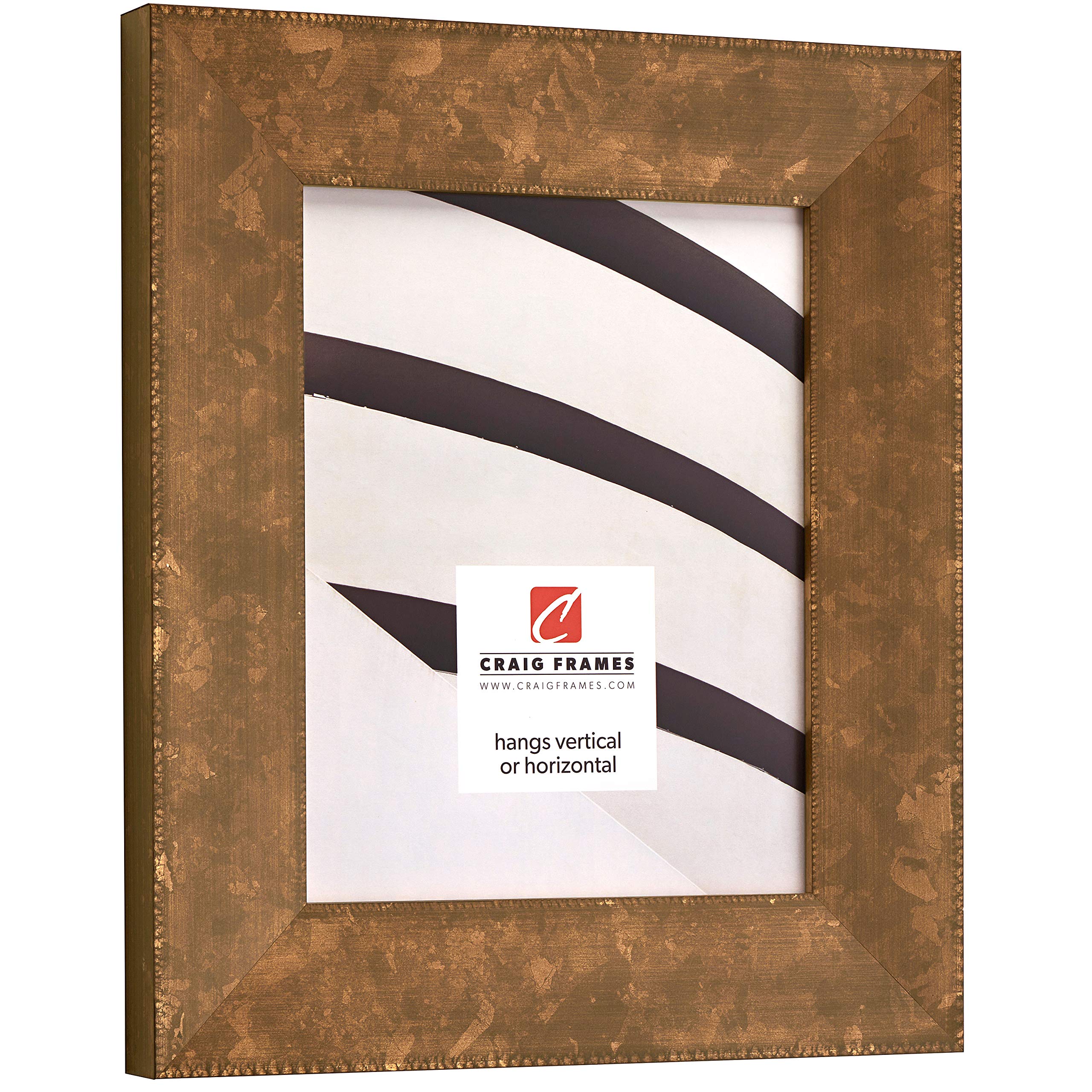 Craig Frames Patina 225 Picture Frame 22x28 Inch - Distressed Copper & Black Finish - Perfect for Wall Art, Family Photos & Home Decor