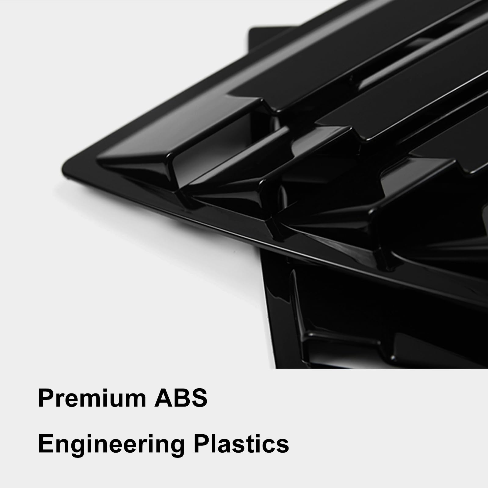 Rear Side Window Louvers Spoiler for Honda Accord 2018-2022 | Air Vent Scoop Shade Cover | Sporty Black Blinds | Enhances Style & Sun Protection for Daily Driving & Car Shows