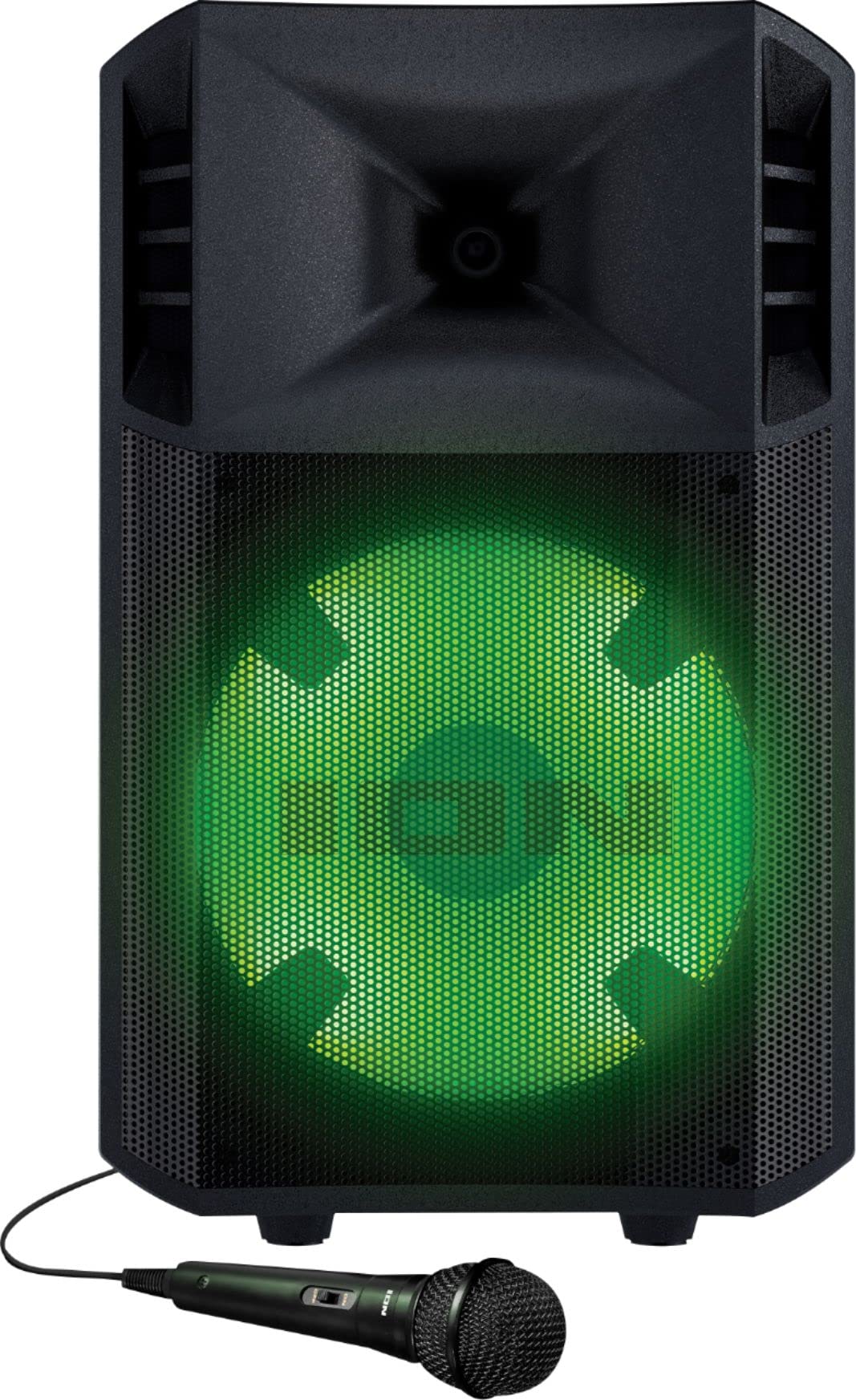 ION Audio Power Glow 300 Portable Bluetooth Speaker with LED Party Lights | Rechargeable Wireless Speaker for Outdoor, Pool Parties & Home Entertainment (Renewed)