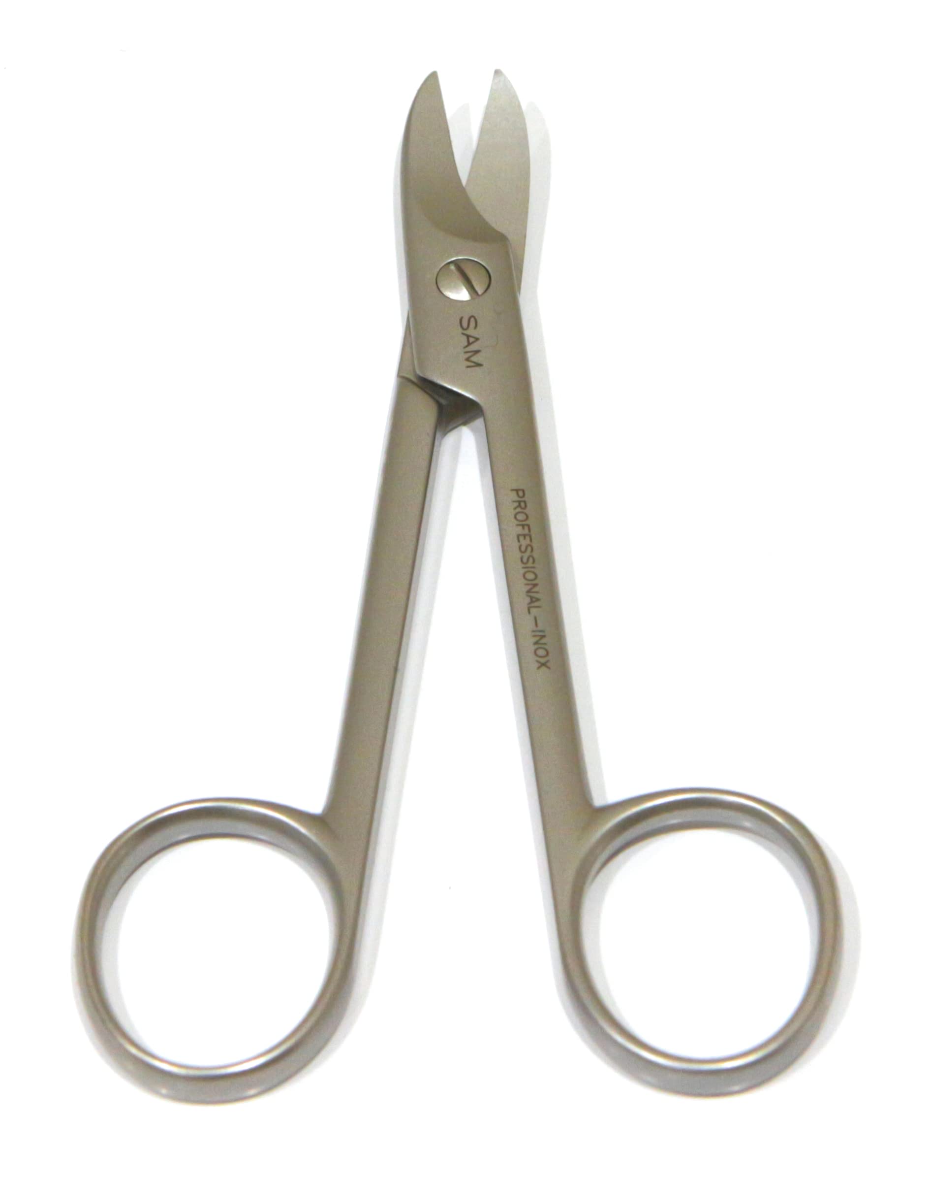 Premium Pedicure Scissors for Thick Nails - 10cm Curved Blades with Safety Tips - Professional Nail Care Tool for Home & Salon Use