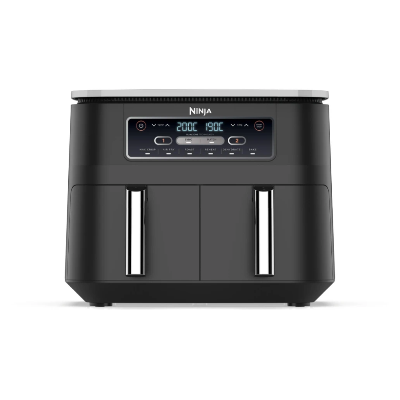 Ninja Foodi Dual Zone Air Fryer with 2 Independent Baskets - 8-in-1 Countertop Oven for Roasting, Baking, Reheating & Dehydrating - Perfect for Family Dinners & Meal Prep (10 Quart)