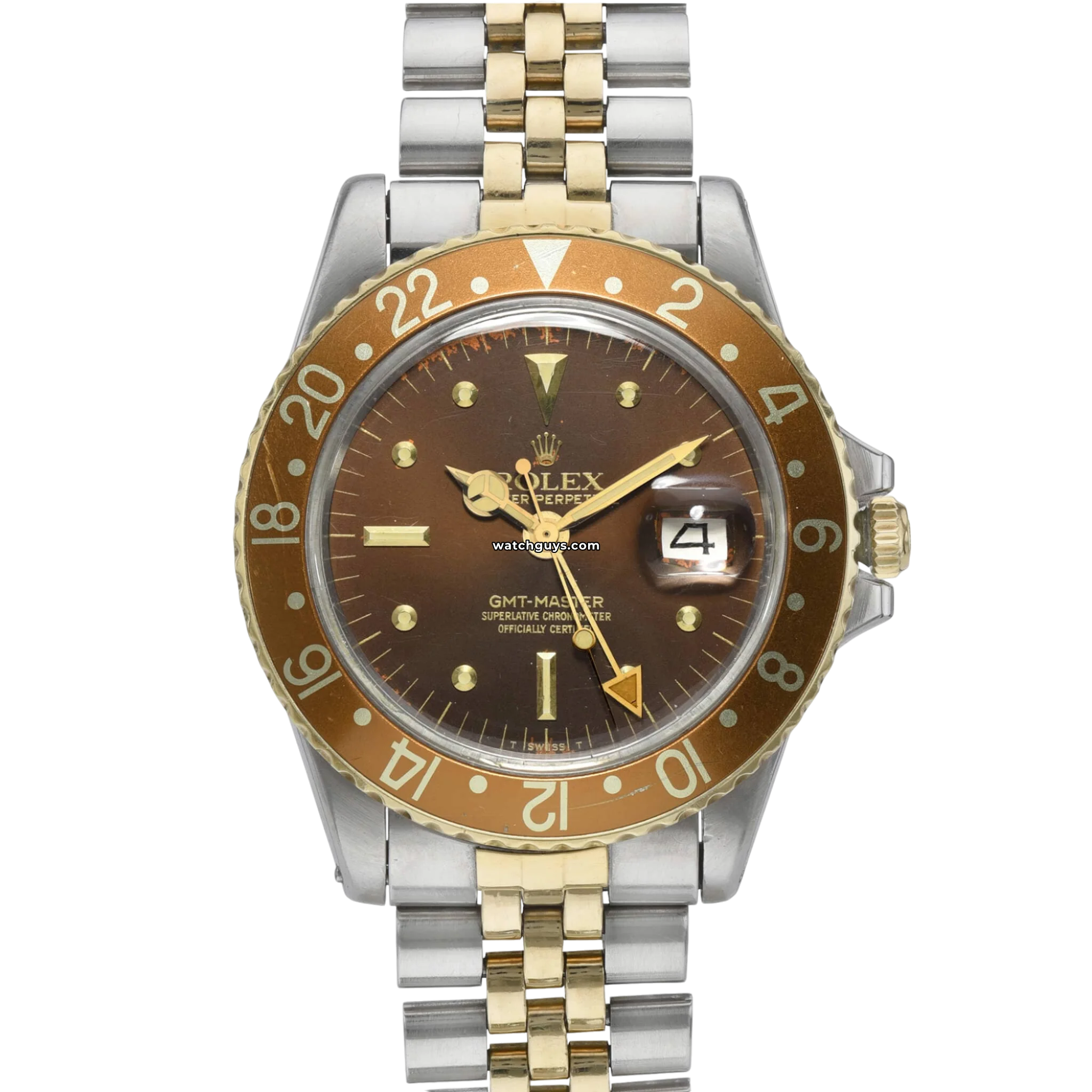 Vintage Rolex GMT Master 1675 Root Beer Watch - Luxury Swiss Automatic Men's Timepiece - Perfect for Collectors, Travelers & Business Professionals