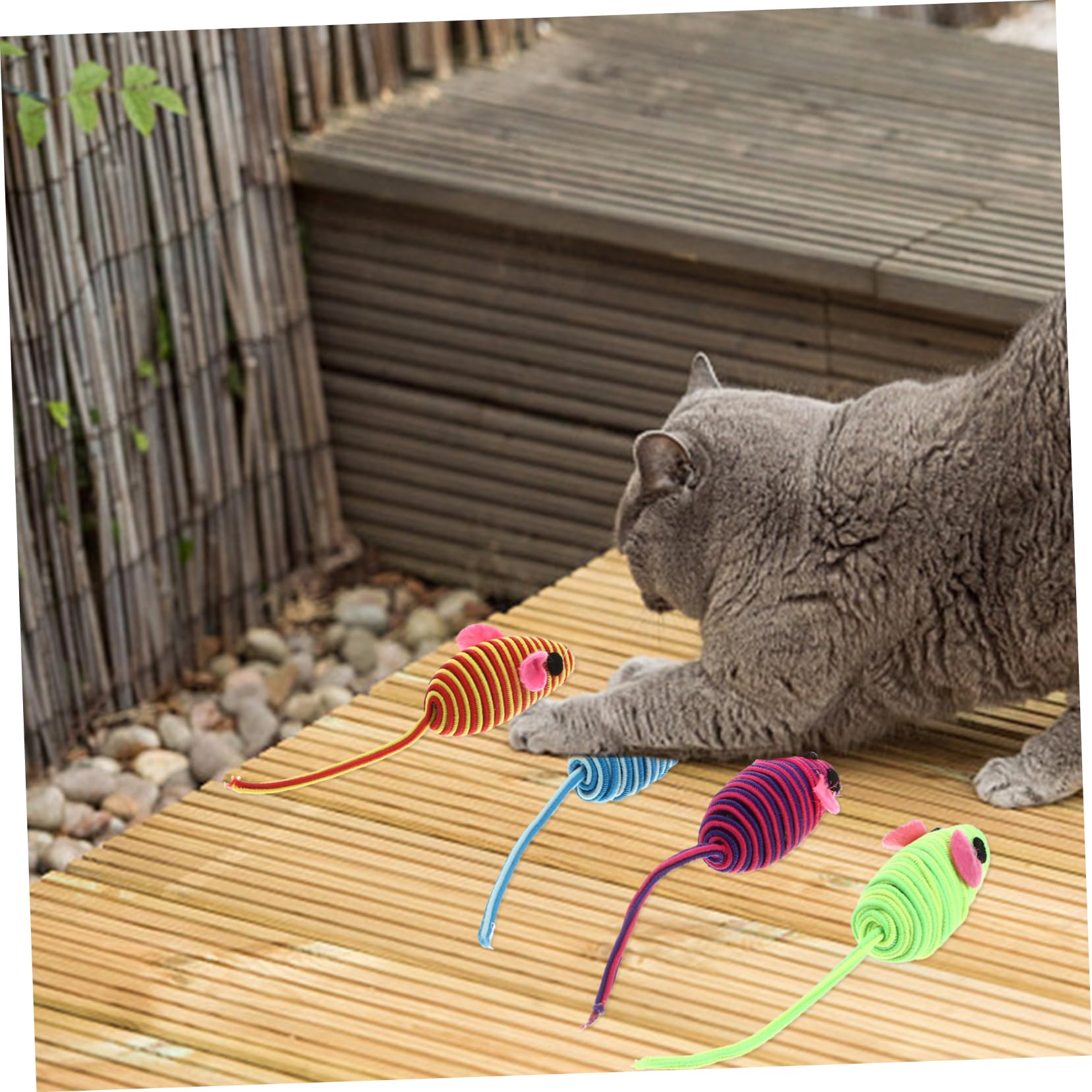 12pcs Cute Plush Cat Toys - Interactive Teasing Mice for Kittens, Chew & Bite Toys for Indoor Cats - Perfect for Playtime, Training & Stress Relief (Great for Small Spaces & Travel)
