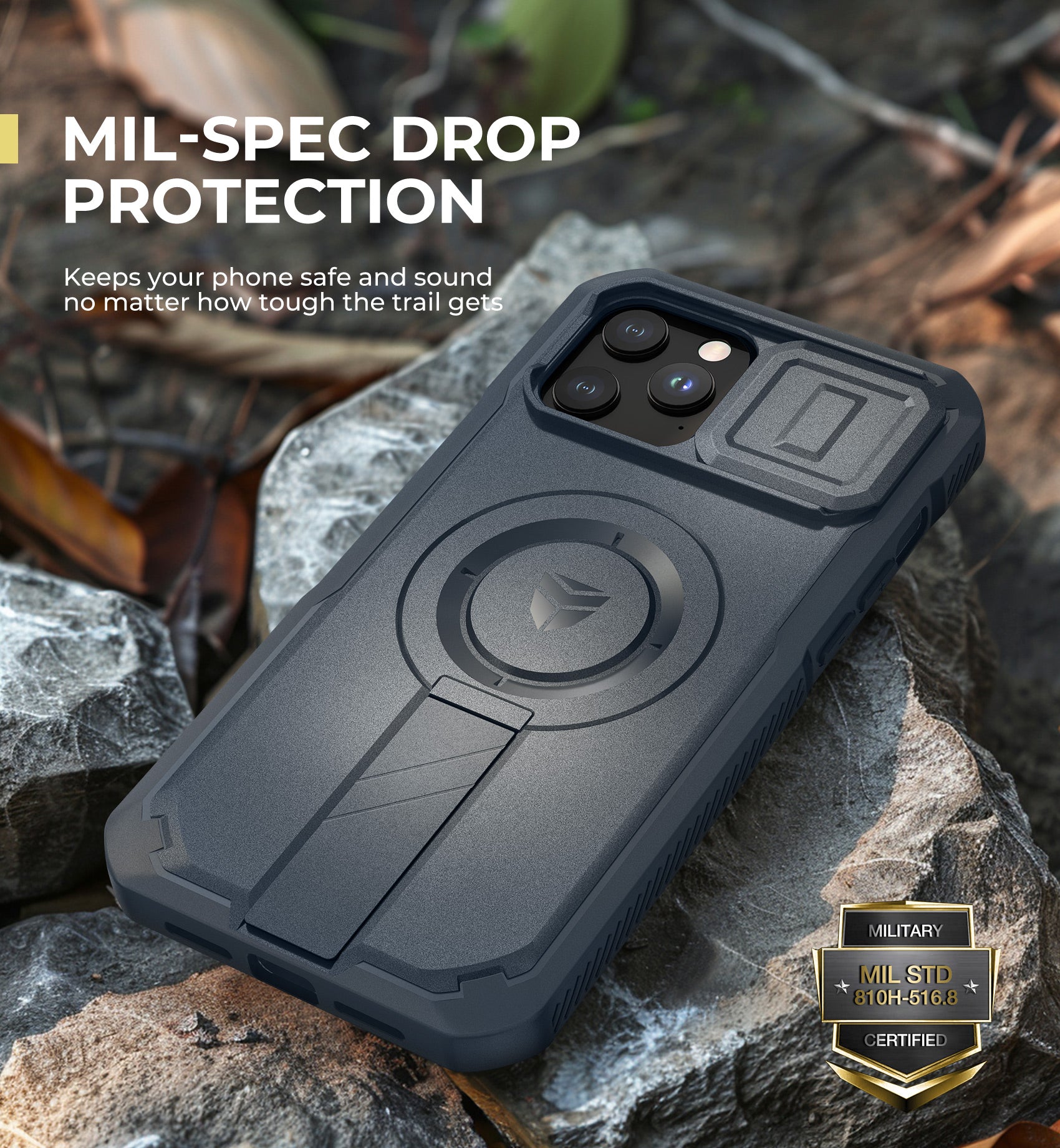 Durable Shockproof Case for iPhone 12/13 Pro Max with Built-in Screen Protector, Slide Camera Cover & 360° MagSafe Compatible - Perfect for Outdoor Adventures, Work & Travel Protection