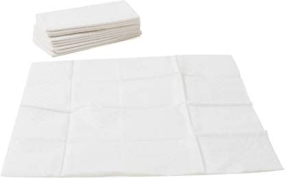 Elecsera 7x8 Inch Disposable Cotton Facial Tissues - 100 Count Multipurpose Wipes for Home, Beauty Salon & Travel | Gentle Makeup Removal, Baby Care & First Aid Essentials