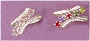 Solid Sterling Silver or 10kt Gold 3-6 Stone Mother's Ring Blank (Size 7) - Perfect for Jewelry Making, Custom Birthstone Rings & DIY Gifts