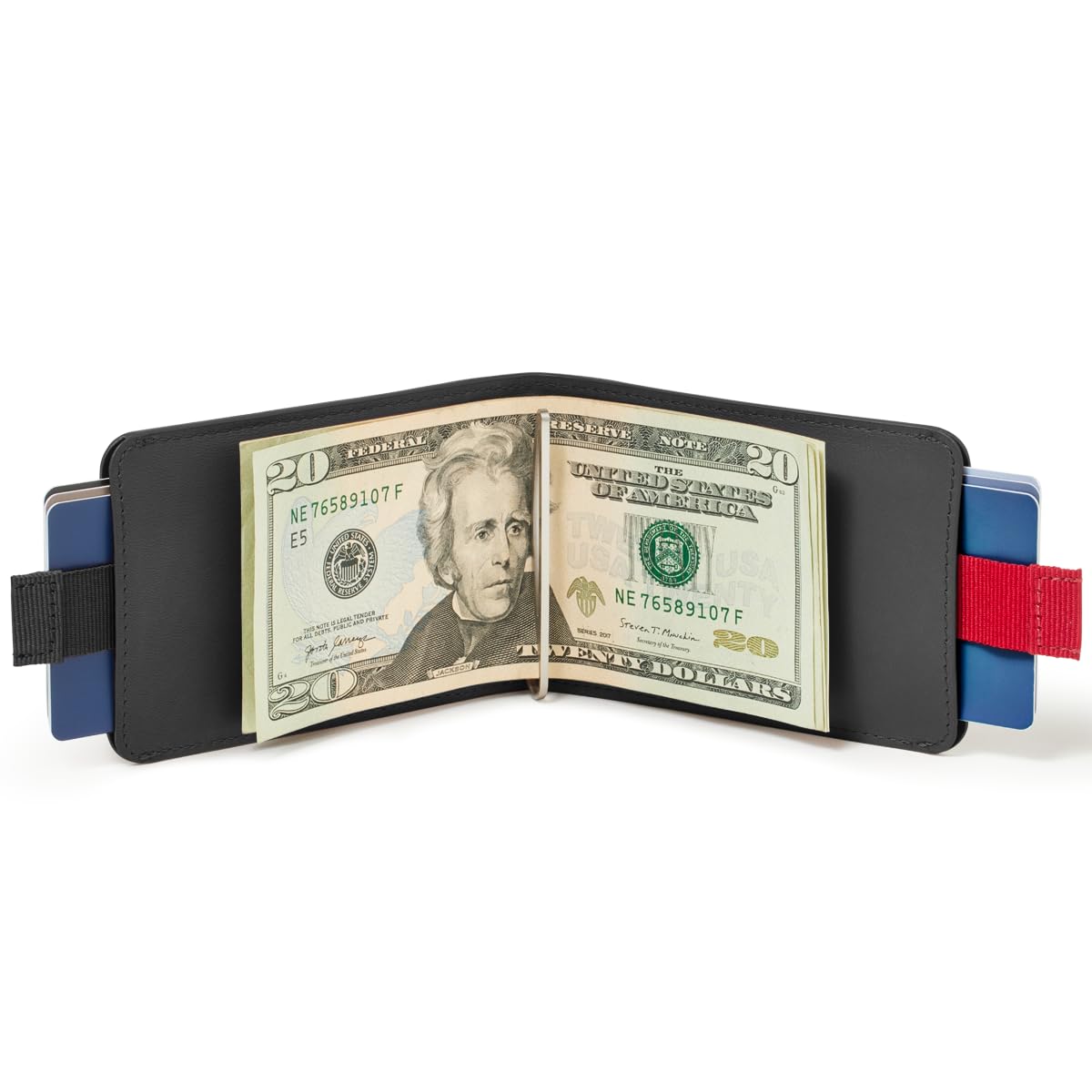Distil Union Wally Classic Men's Slim RFID-Blocking Leather Bifold Wallet with Money Clip - Minimalist Front Pocket Billfold for Everyday Carry (Black) | Perfect for Travel, Business & Daily Use