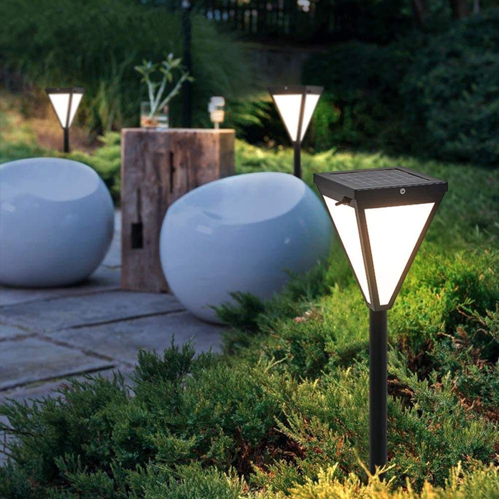 Solar Powered Outdoor Garden Lights - IP55 Waterproof Landscape Lighting for Yard, Patio, Pathway, Driveway & Pool Areas | Durable Solar Ground Lights for Villa, Community Square & Courtyard Decoration | Perfect for Evening Ambiance and Safety Lighting