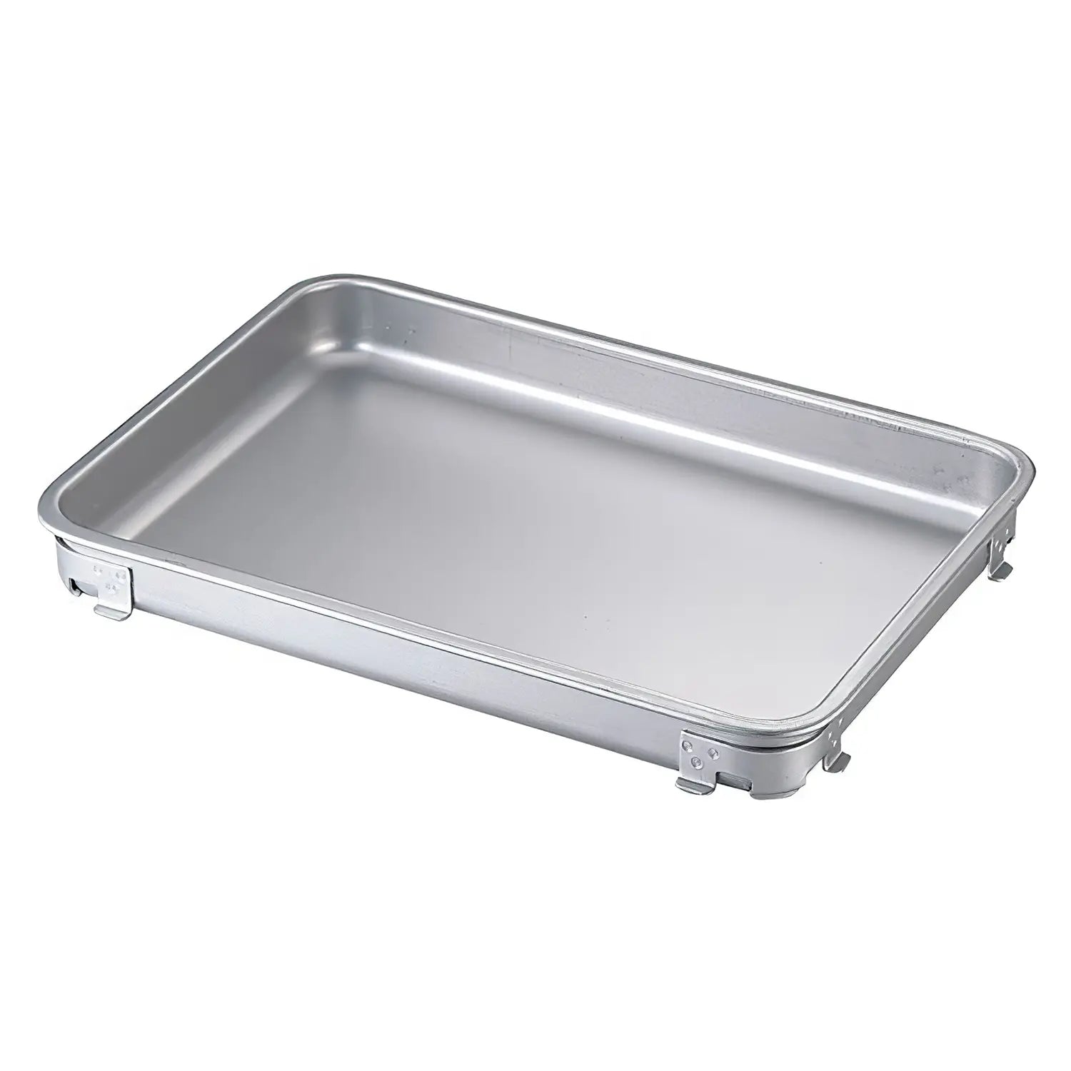 Ikeda Anodized Aluminum Stackable Serving Tray for Dumplings, Sushi & Food Storage | Perfect for Restaurants, Catering & Home Kitchen Organization