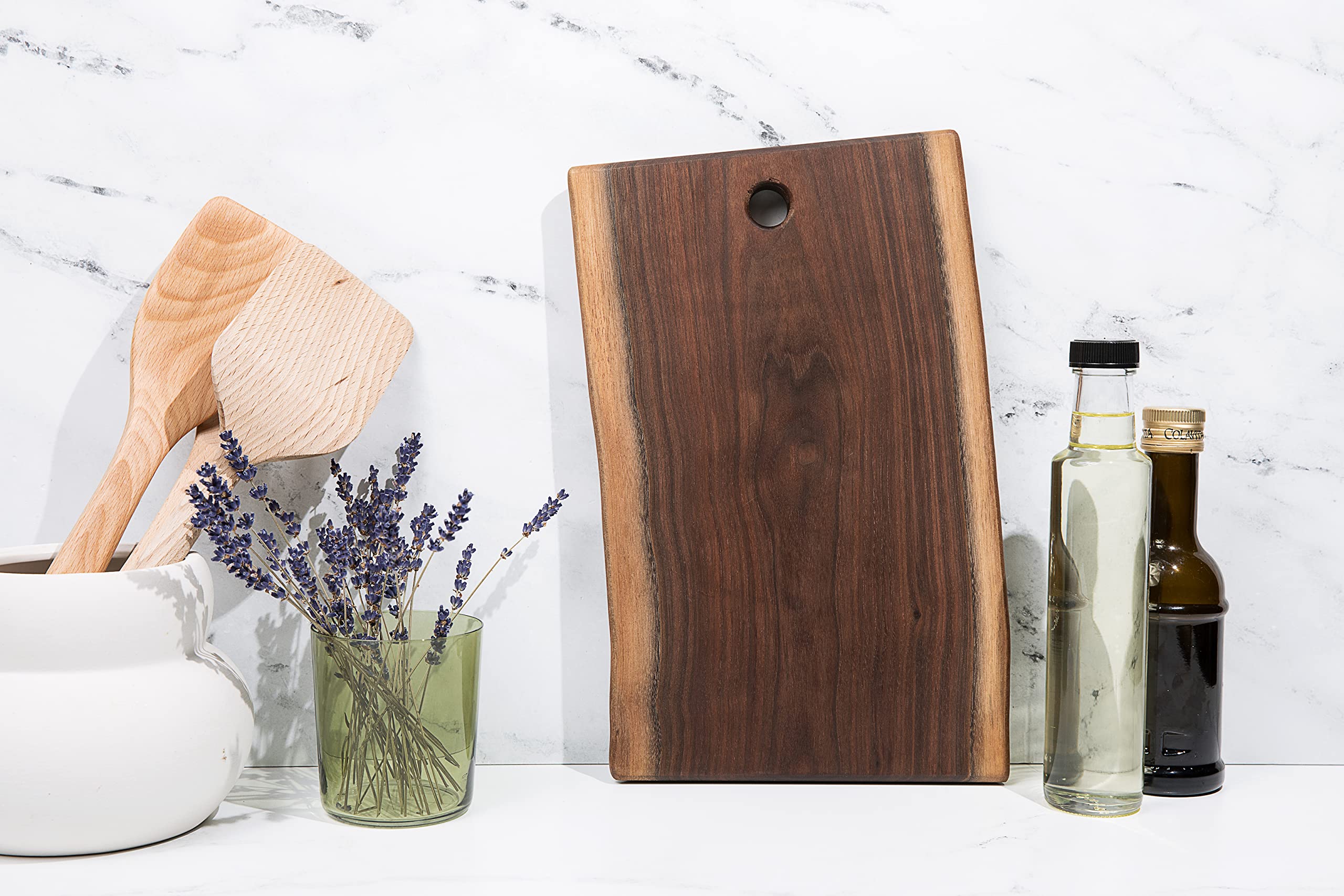 Handmade Live Edge Black Walnut Charcuterie Board - Unique Amish Crafted X-Large 10