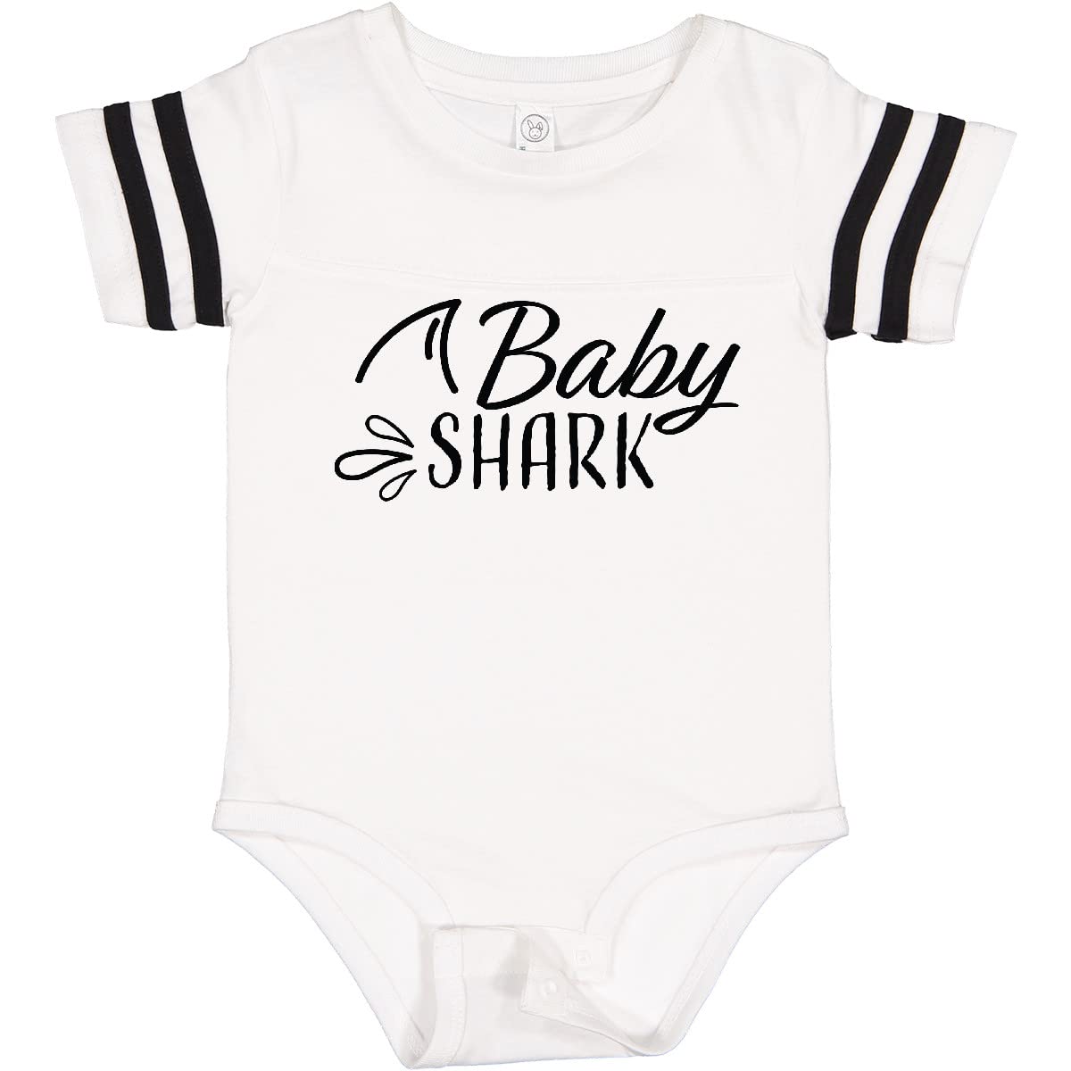 Inktastic Baby Shark with Shark Fin Baby Bodysuit - Cute Infant Onesie for Boys & Girls | Perfect for Playtime, Birthday Gifts & Family Photos