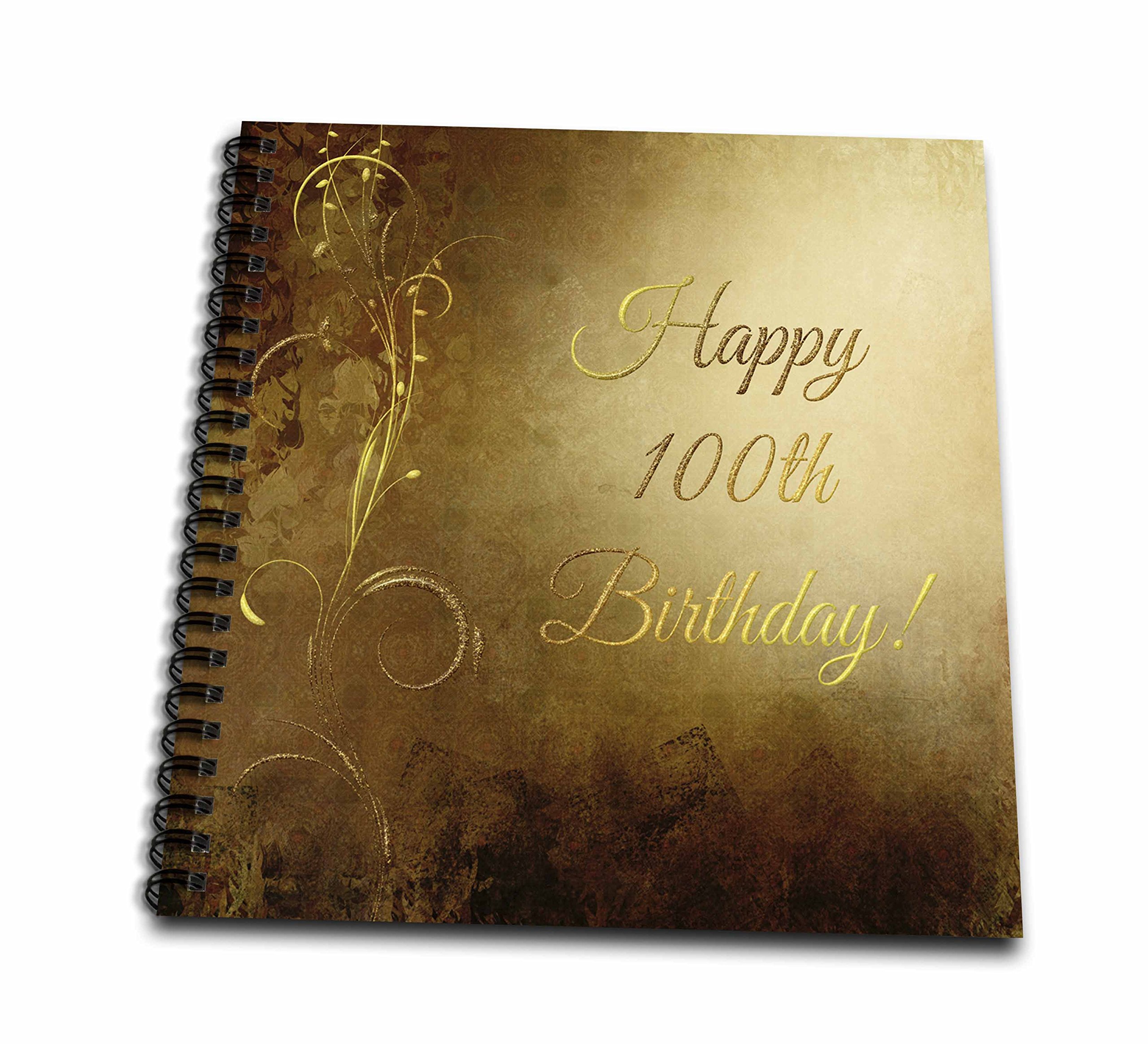 3D Rose 100th Birthday Drawing Book - Creative Sketchbook for Adults & Seniors | Perfect Gift for Milestone Celebrations, Memory Keeping & Art Therapy
