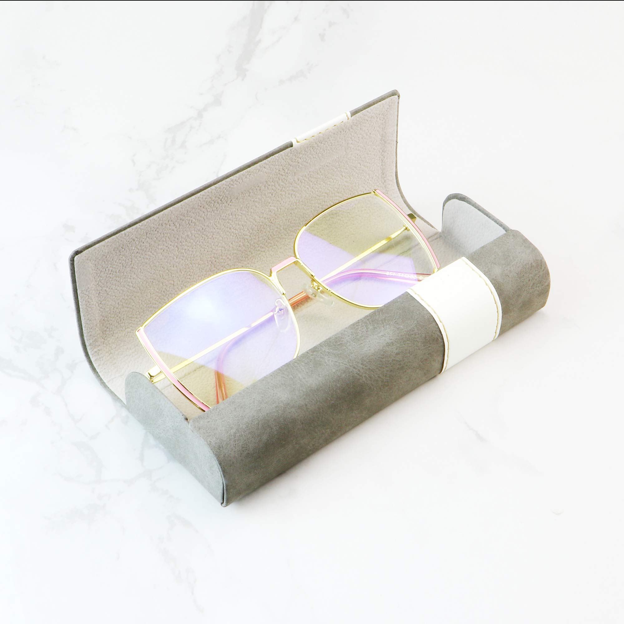 Durable Hard Shell Eyeglass Case for Men, Women & Kids - Protective Sunglasses & Eyeglasses Storage - Perfect for Travel, School & Everyday Use