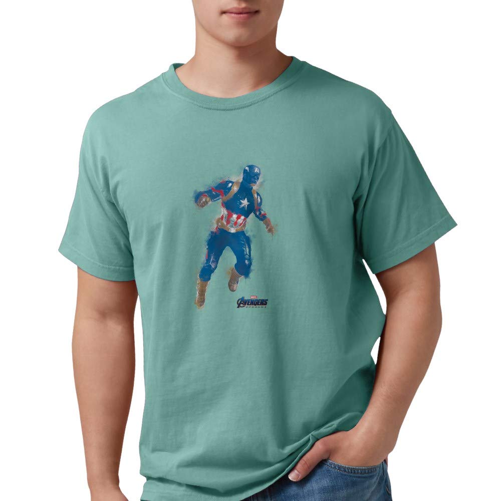 Captain America Men's Comfort Colors® T-Shirt - Soft Cotton Tee for Superhero Fans | Perfect for Casual Wear, Cosplay & Marvel Movie Nights