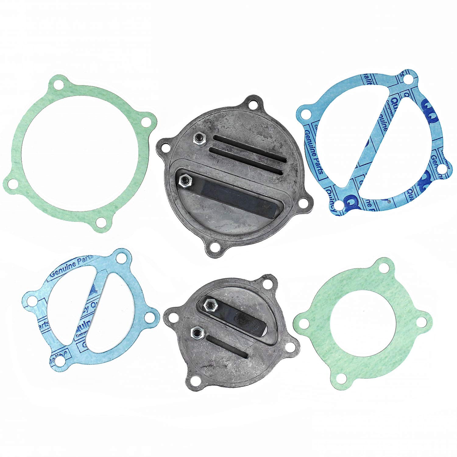 Quincy QT5 Air Compressor Pump Head Rebuild Kit - Valve Plates & Gaskets Replacement Parts for QT-5 Model | Perfect for Industrial & Automotive Repair Shops