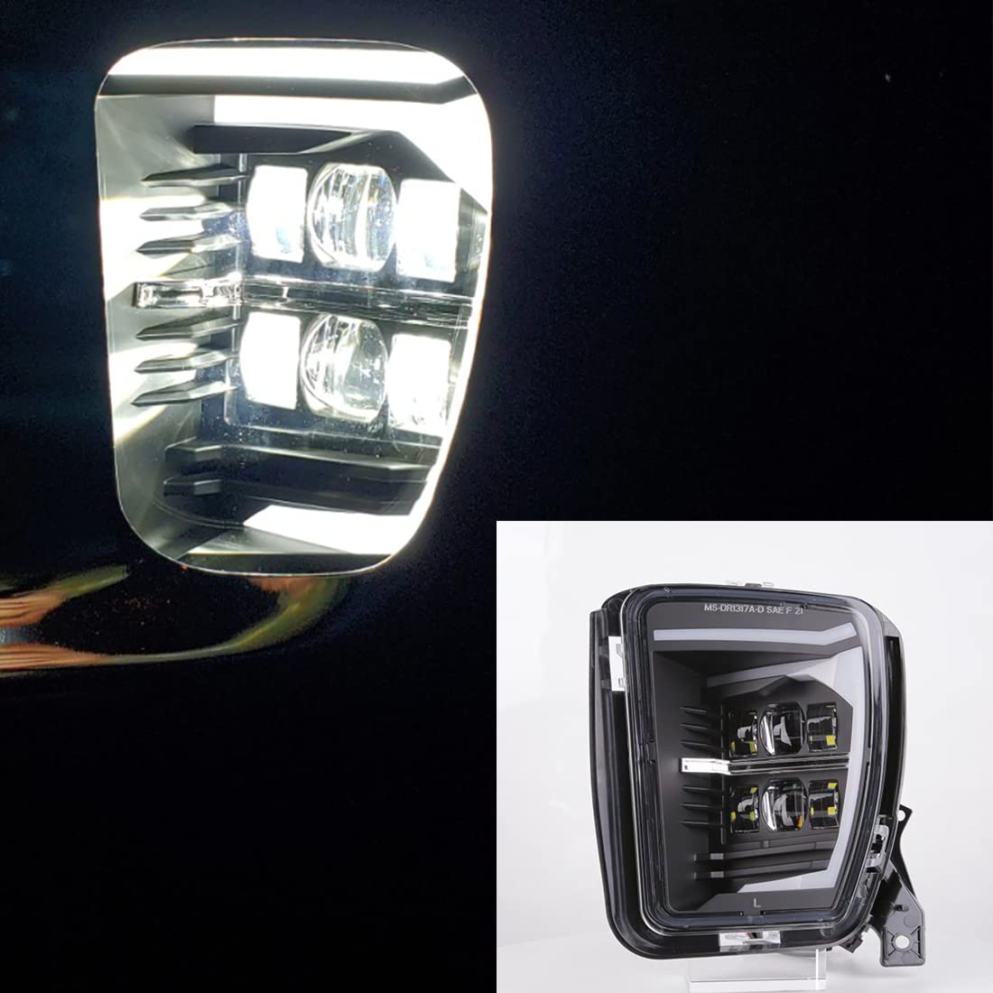 2013-2018 Dodge Ram 1500 LED Fog Lights with DRL - Bright Front Bumper Fog Lamps for Enhanced Visibility & Safety | Perfect for Night Driving, Off-Roading & Inclement Weather