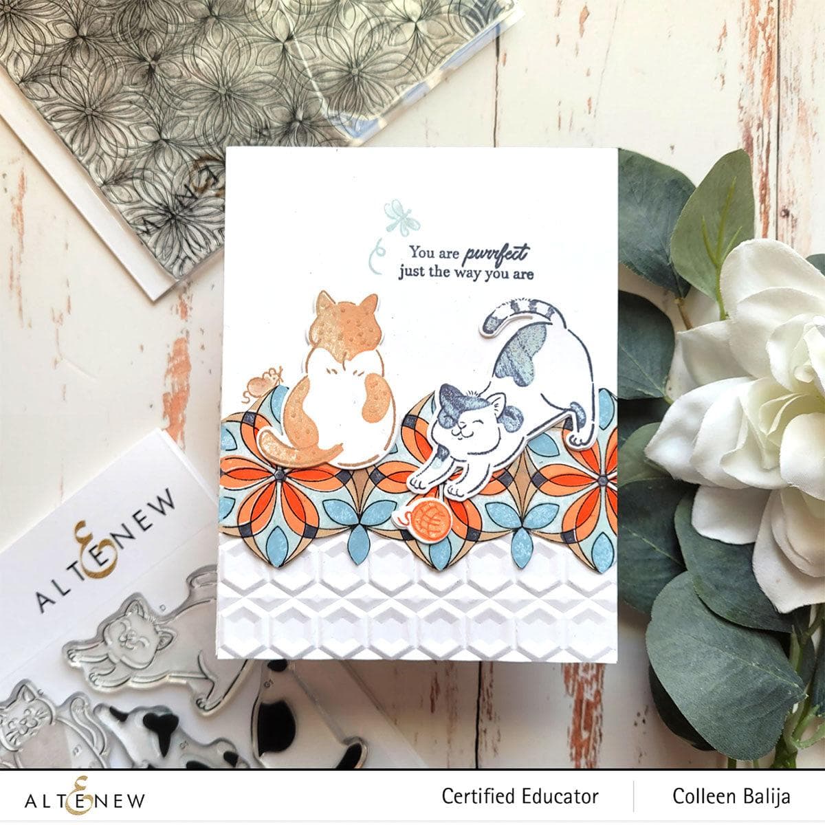 Botanical Geometric Stamp Set for Scrapbooking, Card Making & DIY Crafts - Perfect for Journals, Planners & Handmade Greeting Cards