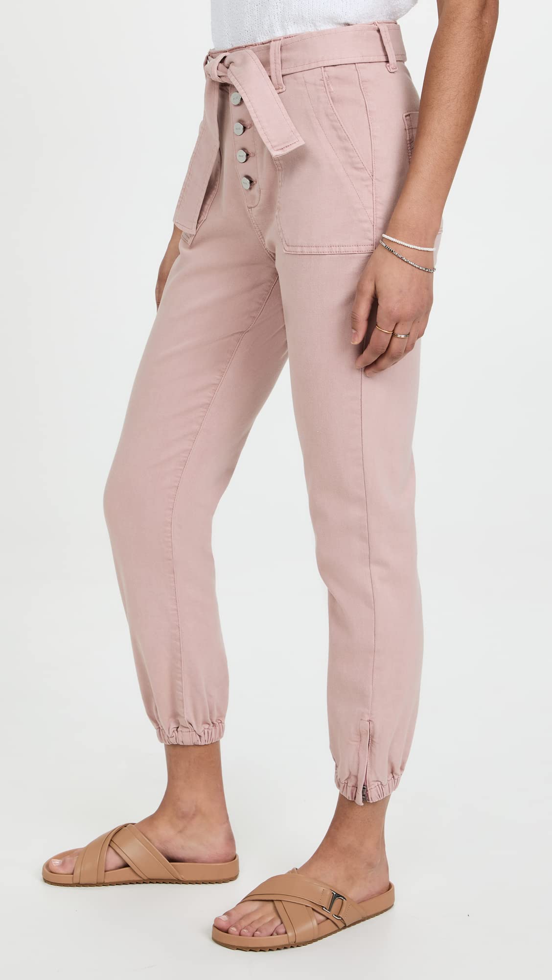 PAIGE Women's High Rise Mayslie Pants - Slim Fit Stretch Denim Jeans for Women | Comfortable & Flattering Everyday Pants | Perfect for Work, Casual Outings & Date Nights
