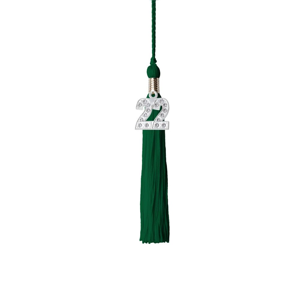 2022 Kindergarten Graduation Tassel with Bling Charm - Blue - Perfect for Preschool Graduation Ceremony, Party Favors & Photo Props