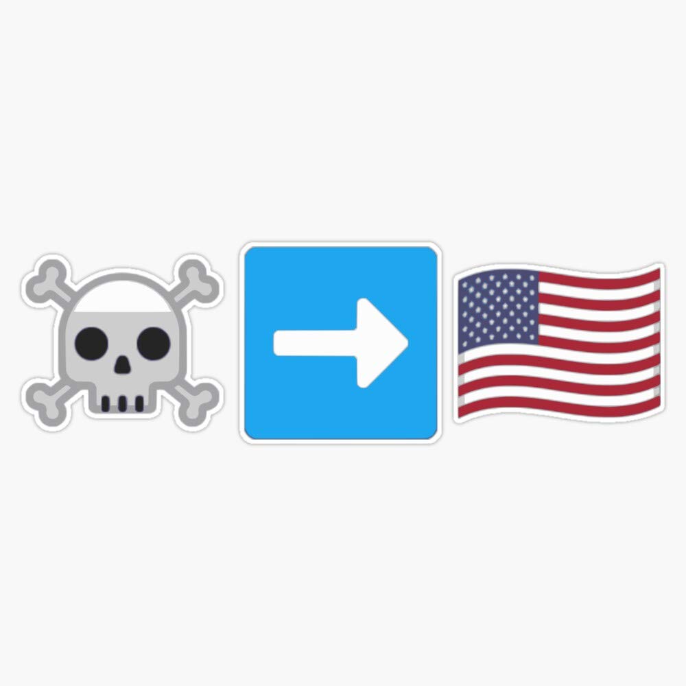 Death To America Emojis Decal - 5