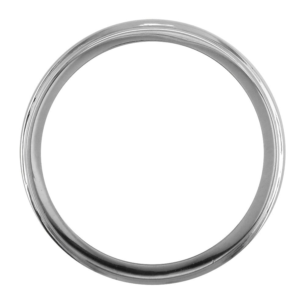 Men's Wedding Band Ring - 7mm Wide Sterling Silver with Satin Polish Finish | Perfect for Weddings, Anniversaries & Special Occasions