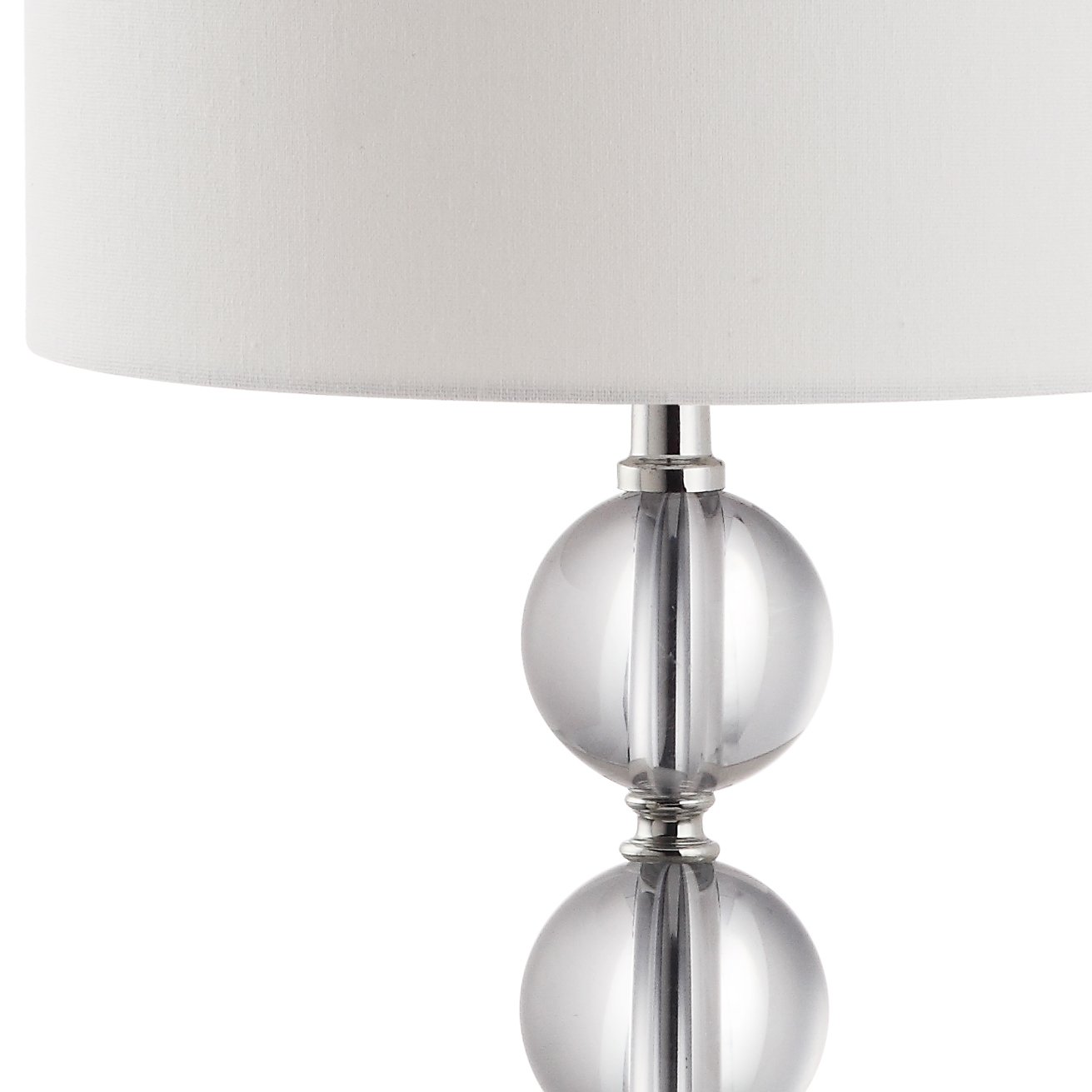SAFAVIEH Fiona Crystal Stacked Ball Table Lamp Set of 2 - 24 Inch Modern LED Bedside Lamp for Bedroom, Living Room & Office (Bulbs Included) | Elegant Nightstand Lighting for Home Decor & Reading