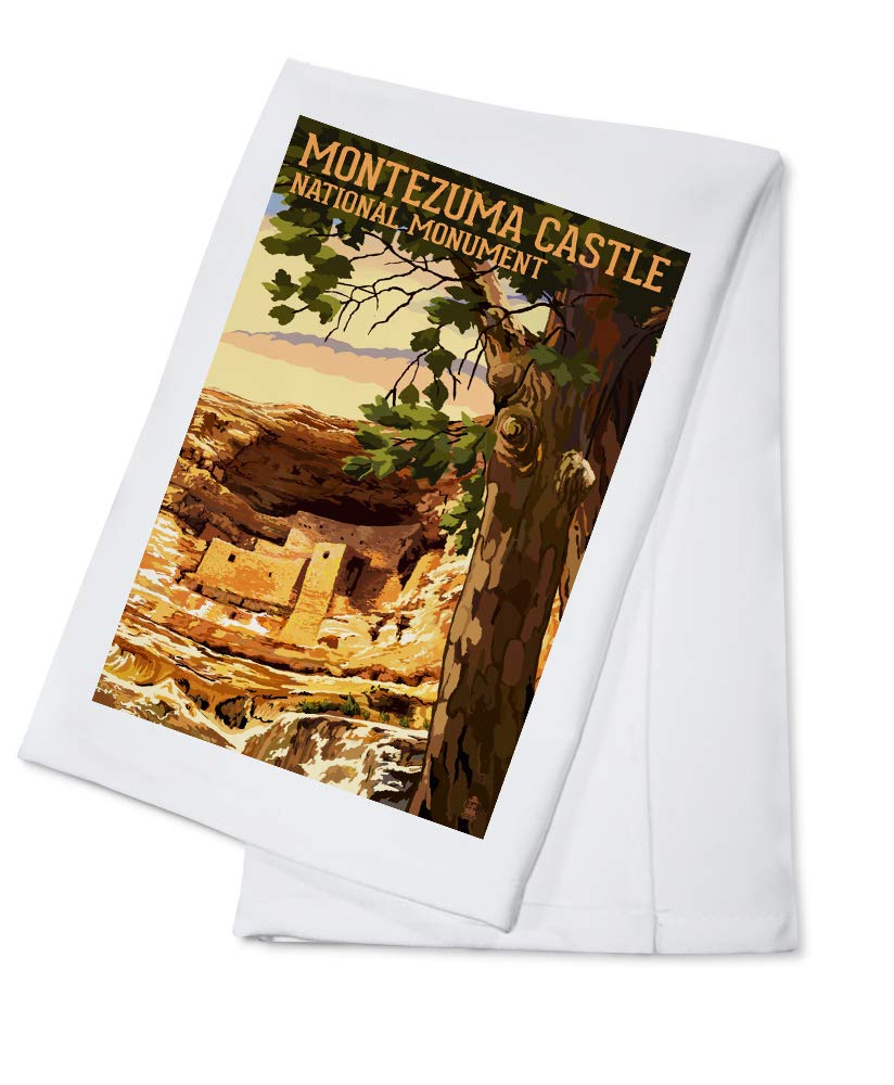 Montezuma Castle Arizona Sunset - 100% Cotton Tea Towel Set | Decorative Hand Towel for Kitchen & Home | Perfect for Dish Drying, Gift Giving & Southwestern Decor