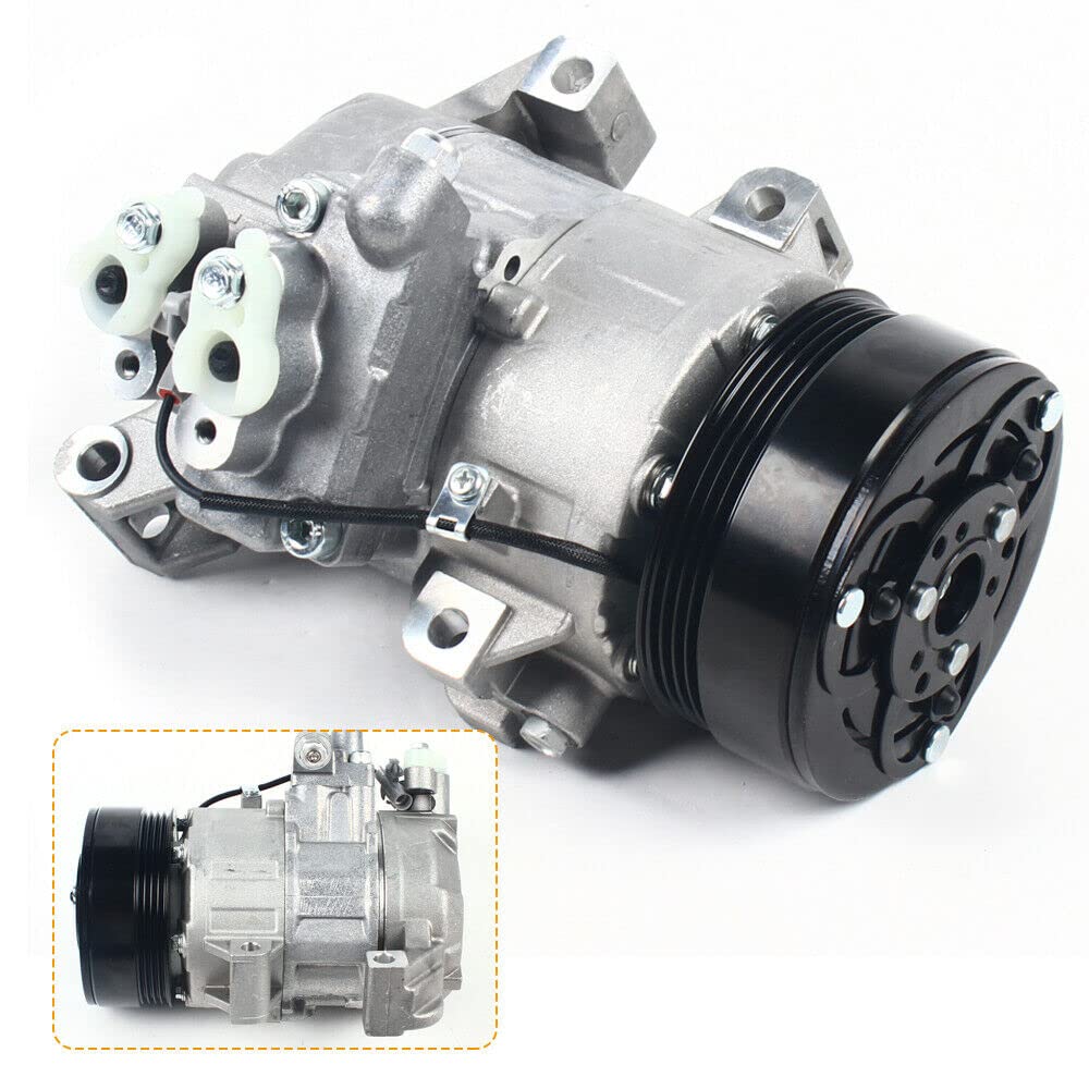 2006-2008 Suzuki Grand Vitara AC Air Compressor with Clutch 4 Grooves - Replacement Auto Part for Cooling System Repair | Perfect for Summer Driving & Road Trips