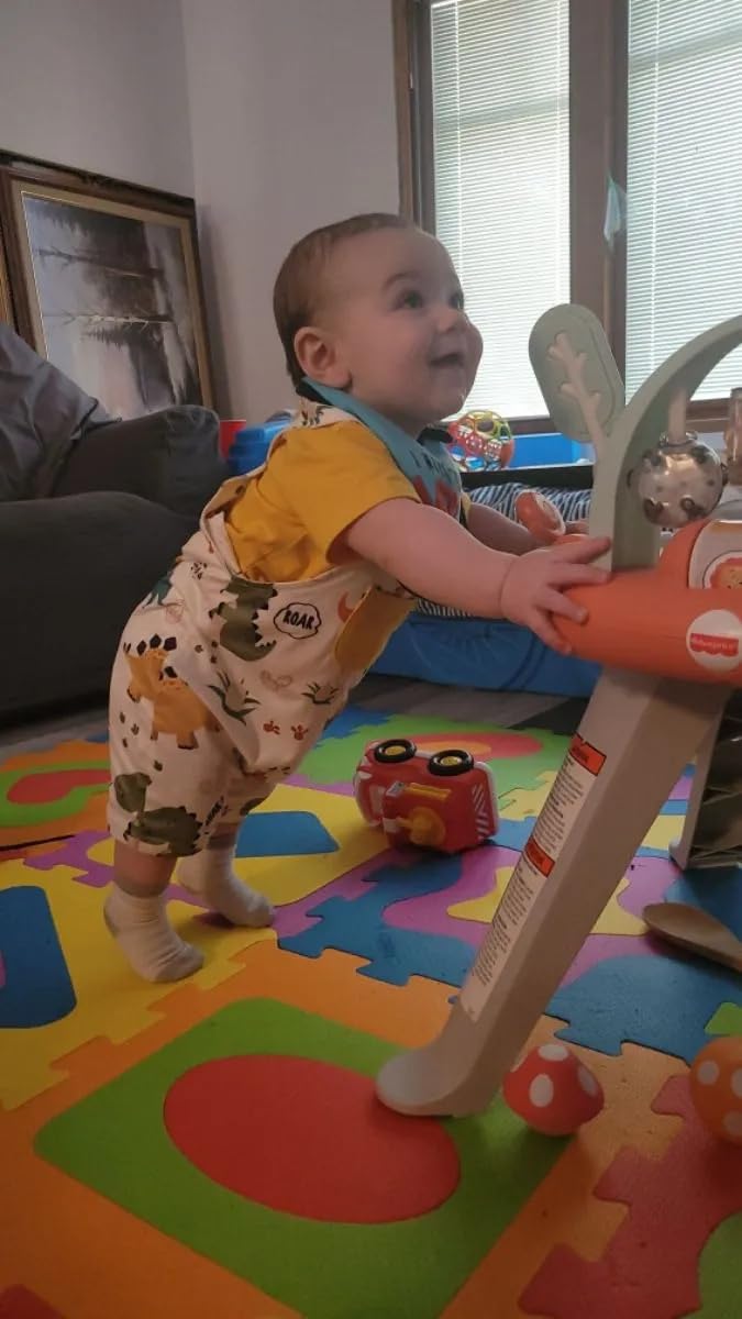 **Baby Boy Summer Outfit - Dinosaur Print Short Sleeve T-Shirt & Romper Set | Cute Infant Clothes for Playtime, Beach & Outdoor Activities**