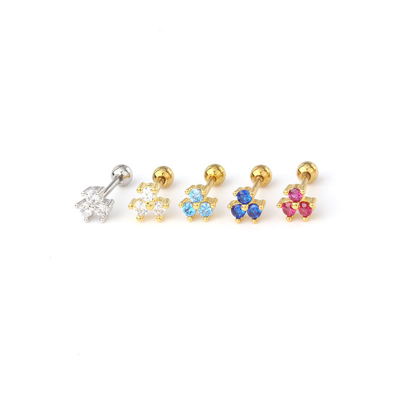 20G Cartilage Tiny Stud Barbell Earrings for Women - 14K Gold Plated Stainless Steel Tragus Helix Piercing Jewelry - Perfect for Daily Wear, Parties & Gifts