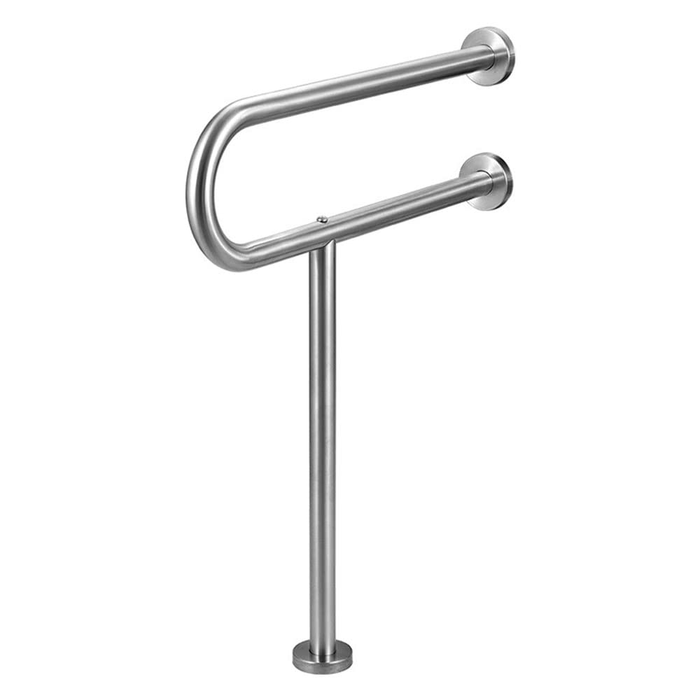 304 Stainless Steel Toilet Safety Grab Bar - ADA Compliant Bathroom Handrail for Elderly & Disabled - Non-Slip Support Rail for Toilet, Shower & Bathtub Safety - Ideal for Home Care & Assisted Living Facilities