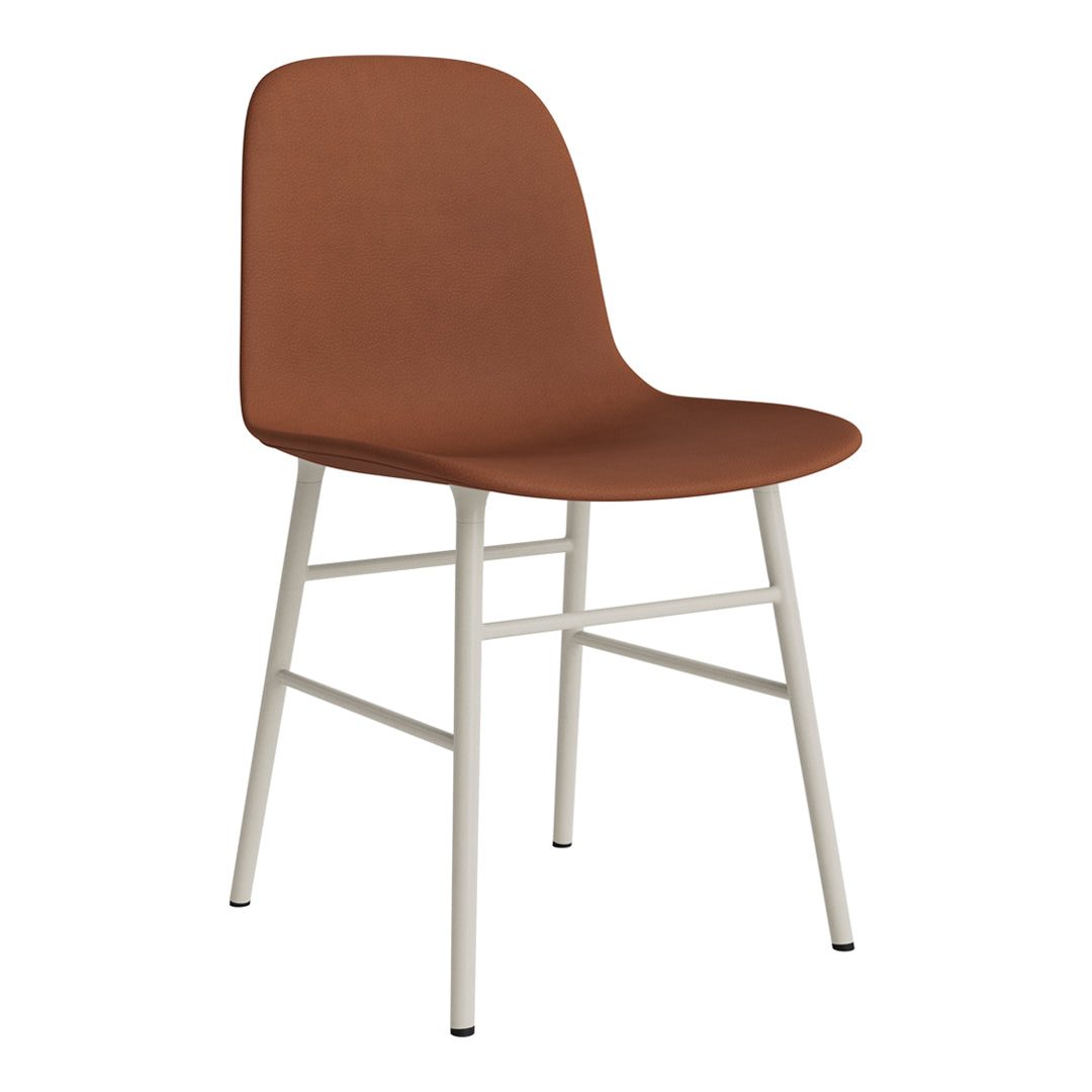 Modern Form Chair with Sturdy Metal Legs & Comfortable Upholstery - Perfect for Home Office, Living Room, or Dining Room Decor