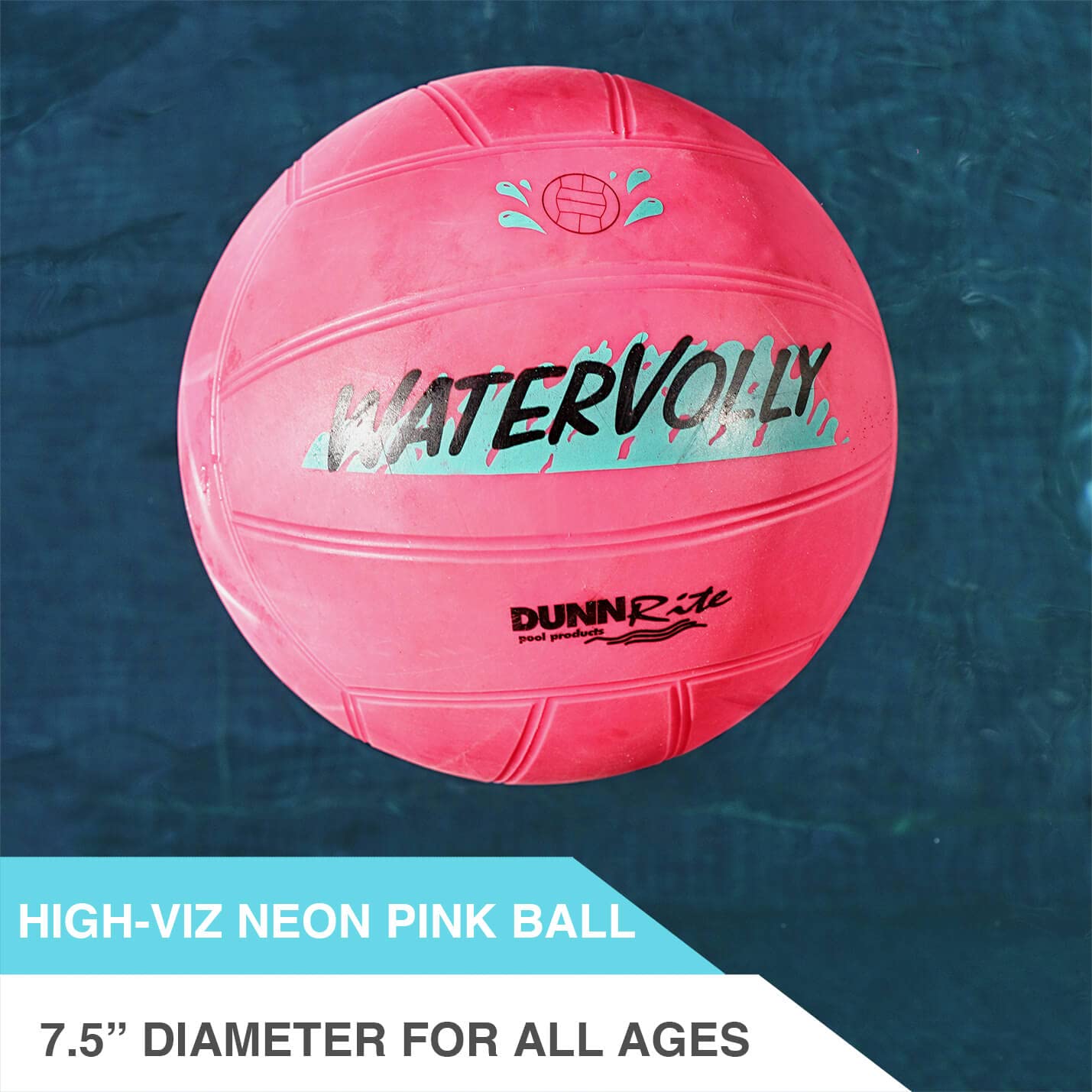 Dunn-Rite ProVolly Retrofit Pool Volleyball Kit - Premium In-Ground Pool Volleyball Set for Backyard & Resort Fun | Perfect for Summer Parties, Family Games & Water Sports