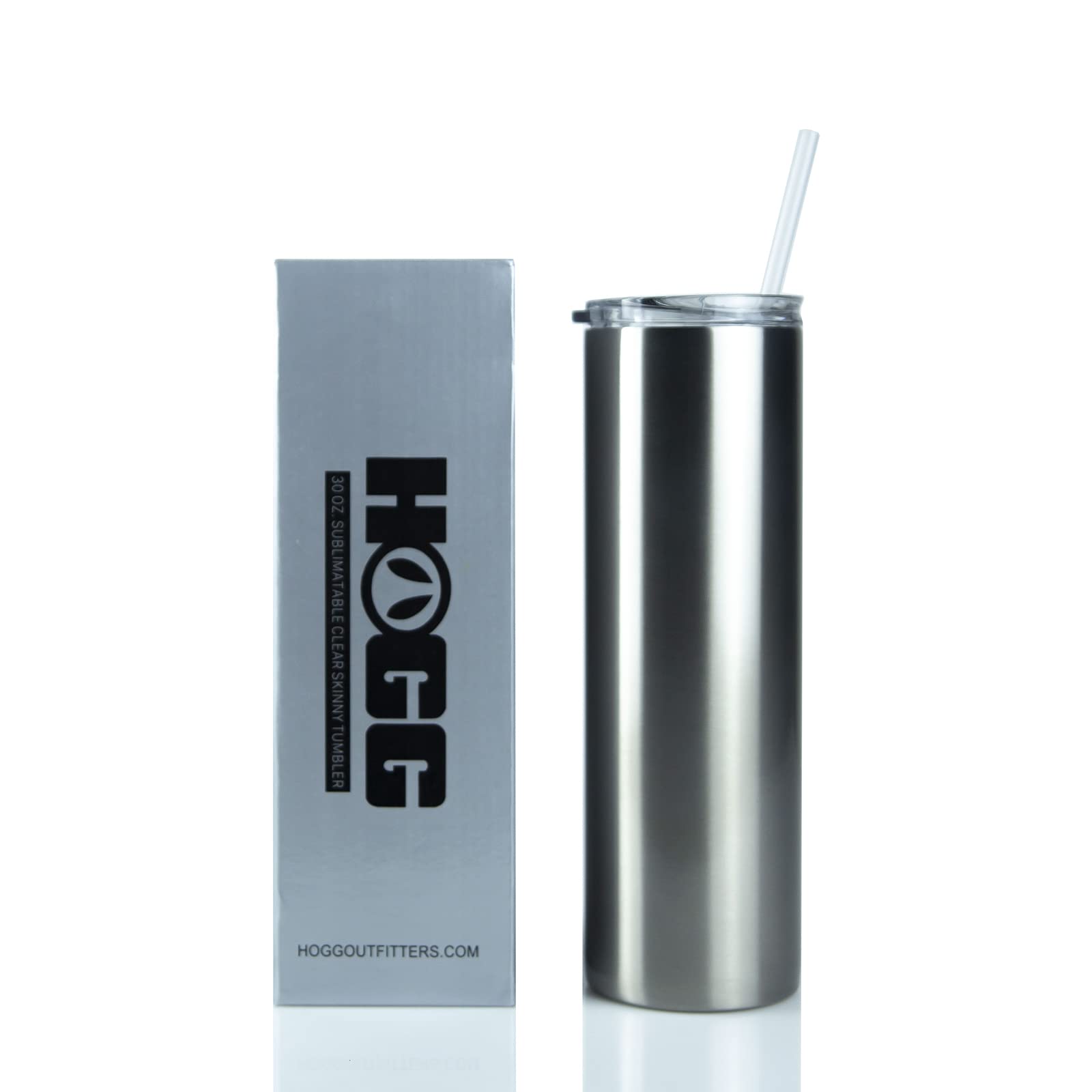 30oz Clear Sublimation Tumbler Bulk (25 Pack) - Vacuum Insulated Stainless Steel Customizable Tumblers with Lid & Straw for Sublimation Printing - Perfect for DIY Crafts, Personalized Gifts, Promotional Items & Drinkware Business