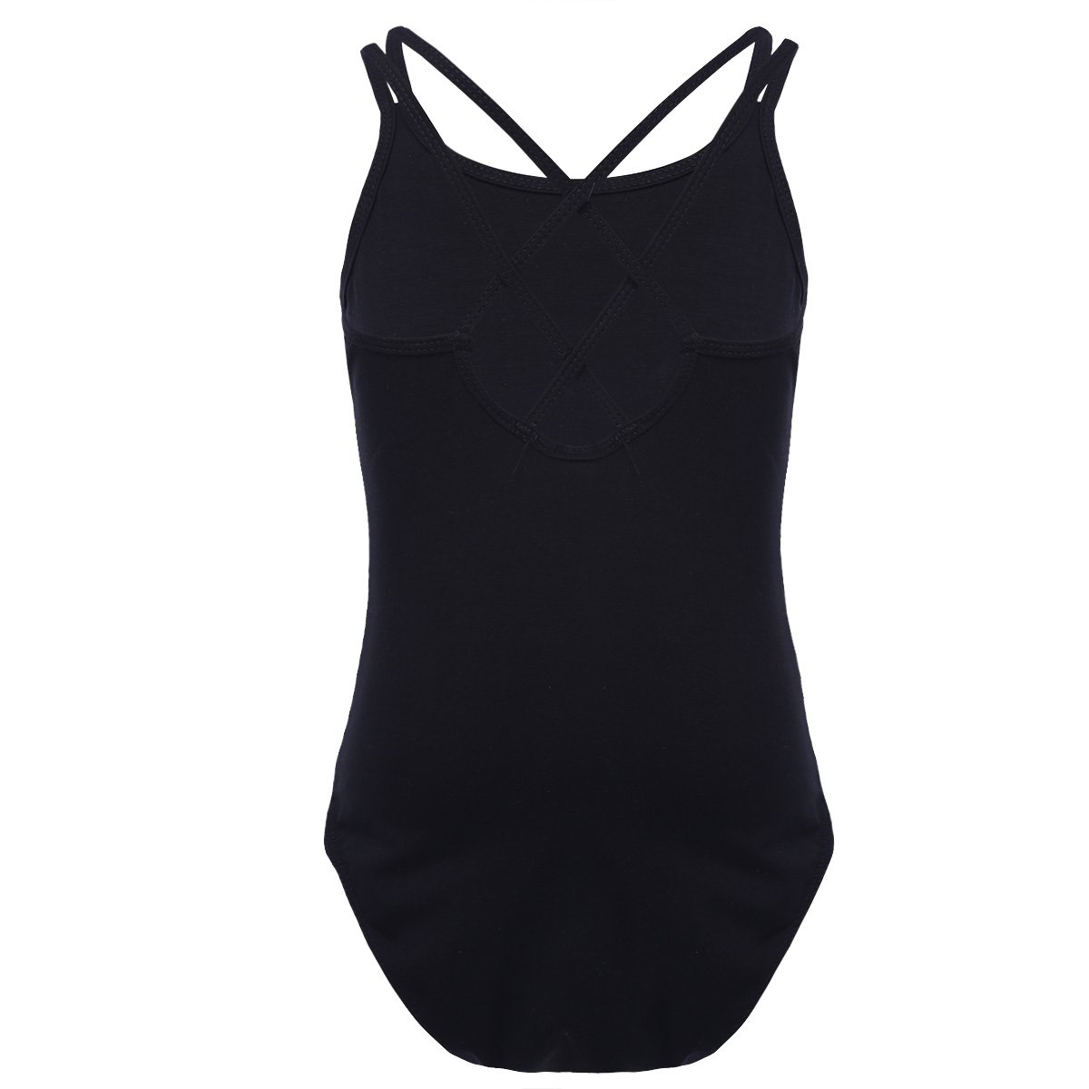 Girls Dance Leotard - Ballet Gymnastics One Piece Jumpsuit with Double Criss Cross Straps - Perfect for Ballet Class, Recital & Dance Competition