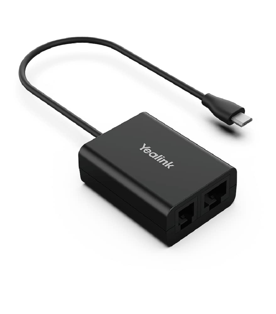 Yealink EHS61 Wireless Headset Adapter for Office Phones - Compatible with Yealink T4 & T5 Series - Hands-Free Calling for Business & Remote Work