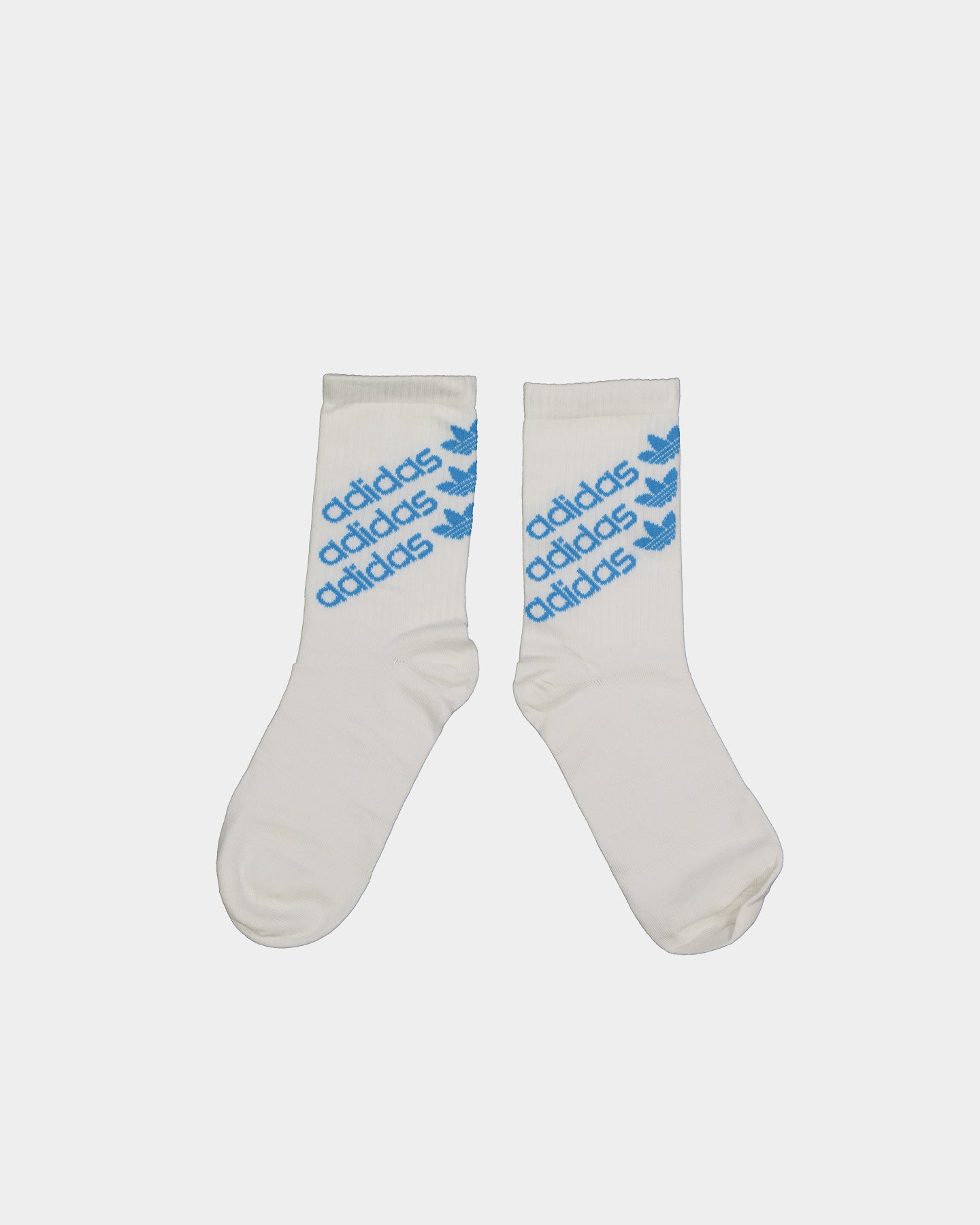 Adidas Graphic Crew Socks 5-Pack - White, Black & Blue Athletic Socks for Men & Women - Perfect for Running, Gym & Casual Wear