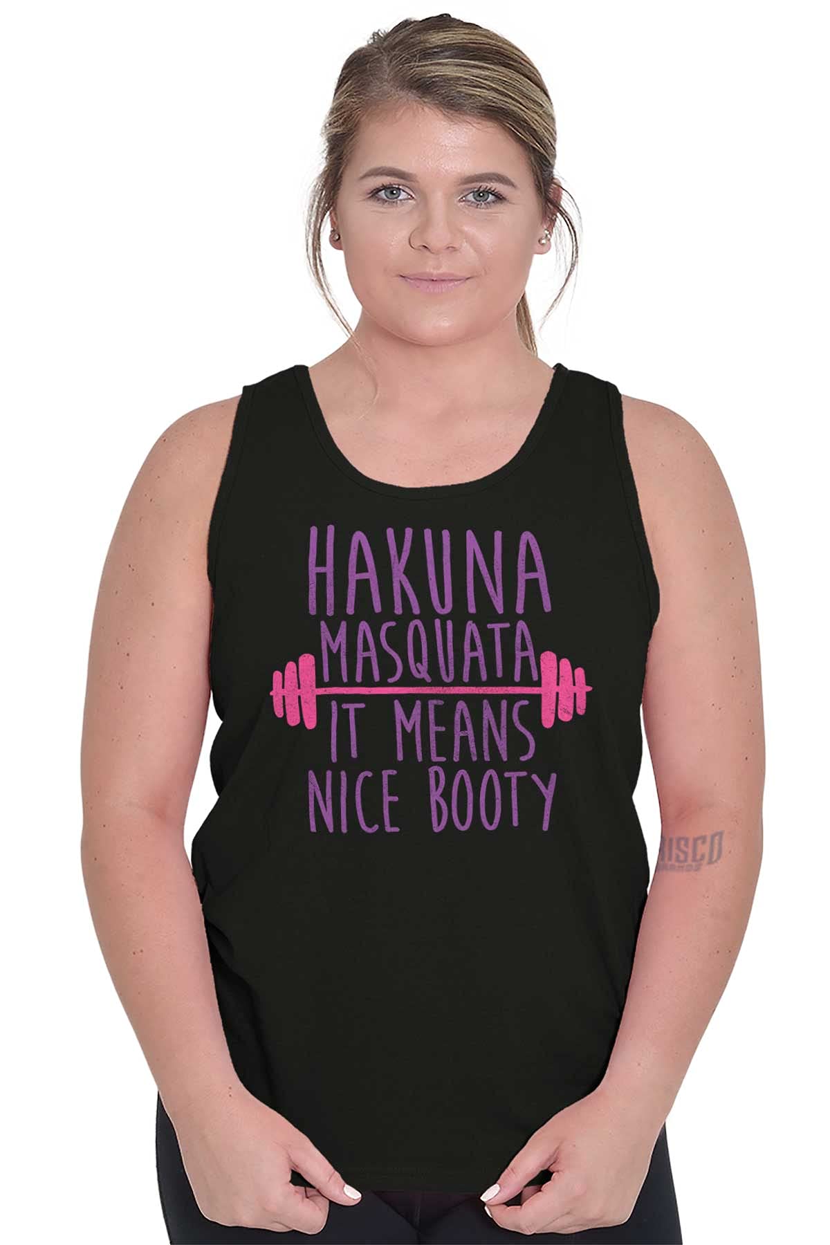 Women's Cute Gym Tank Top - Squats Mean Nice Booty Workout Tee for Fitness & Yoga | Perfect for Gym, Running & Casual Wear