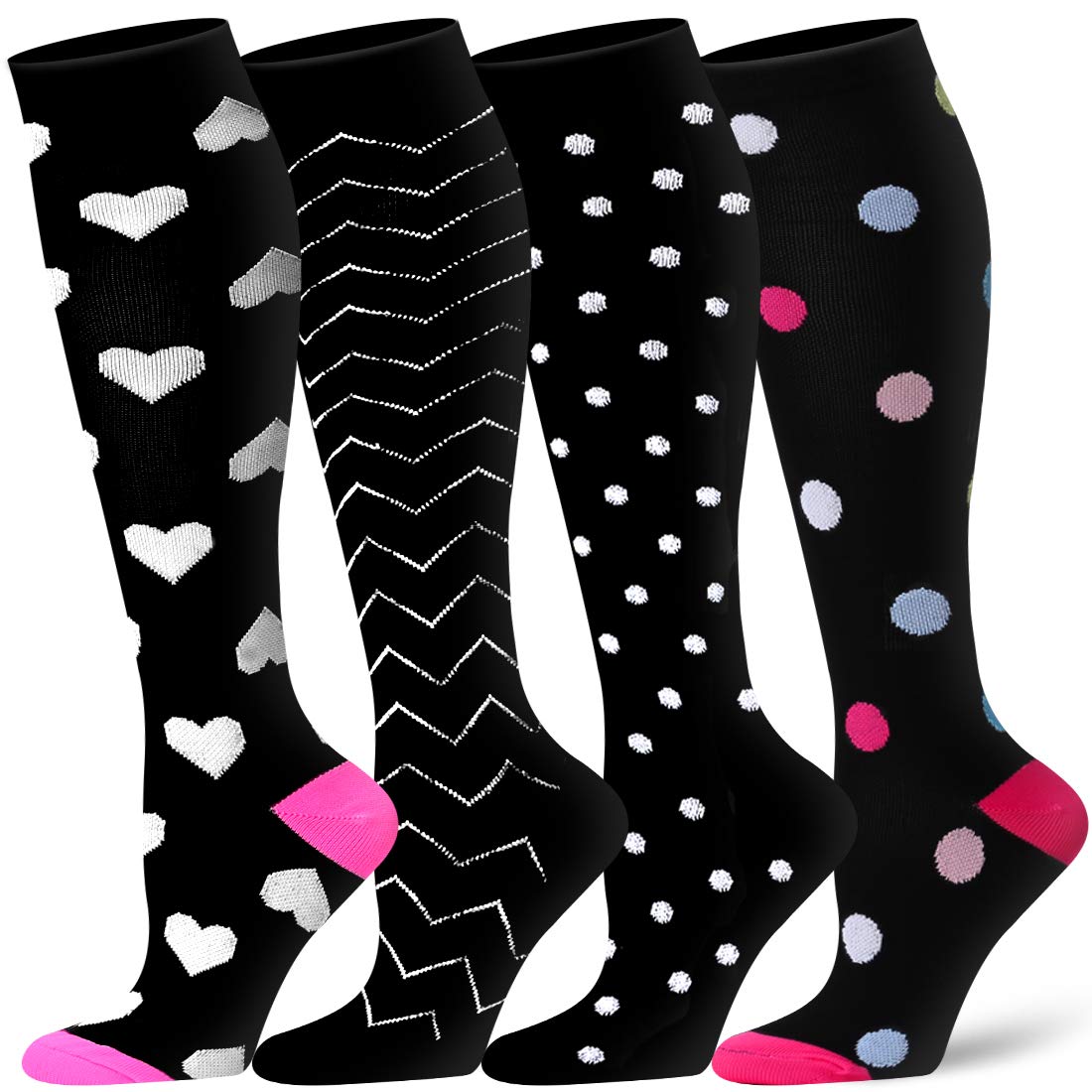 Best Compression Socks for Women & Men - Athletic Support, Improved Circulation & Faster Recovery - Perfect for Running, Travel & Post-Workout Recovery